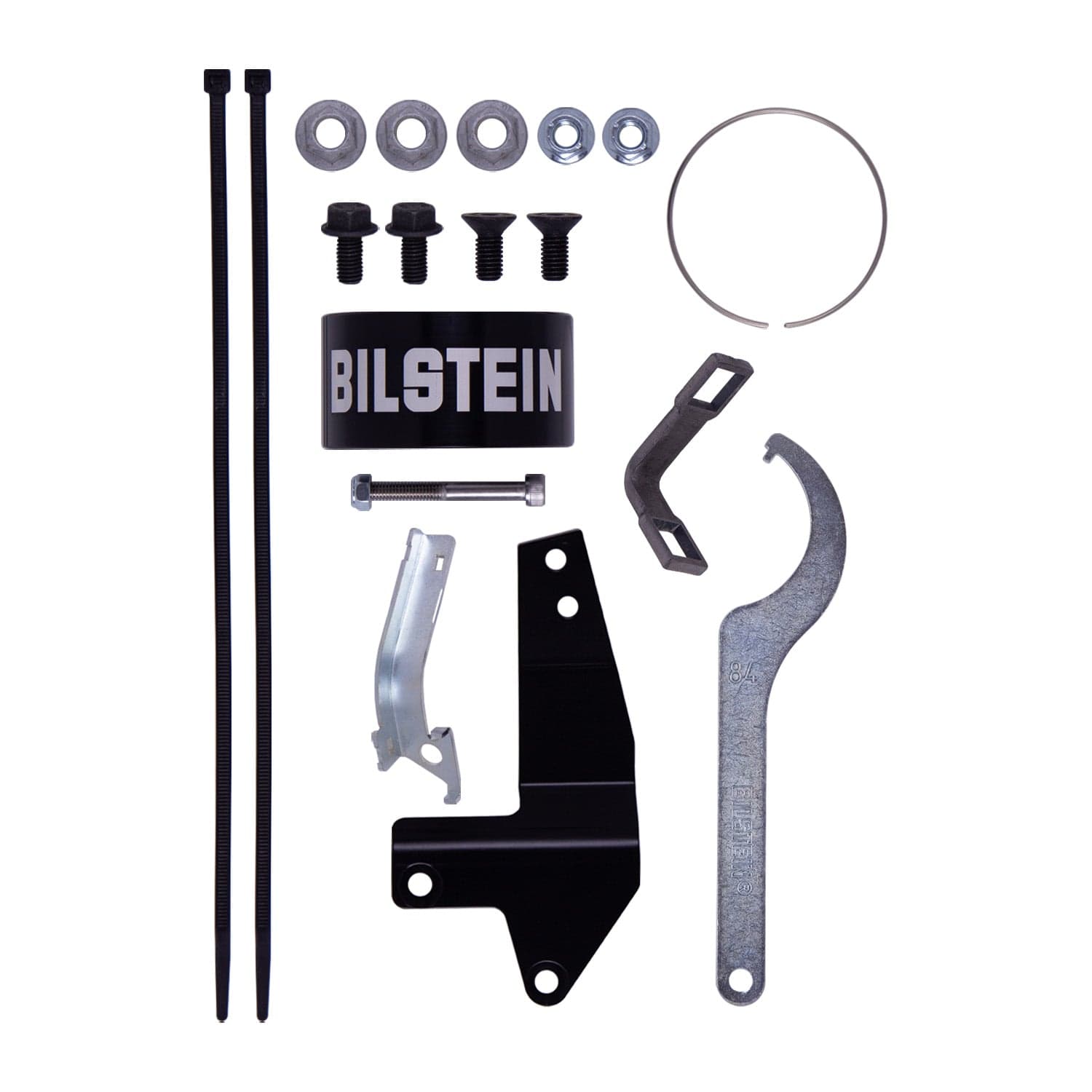 Bilstein B8 8112 (ZoneControl CR) Front Right Shock Absorber and Coil Spring Assembly for 2010-2024 Toyota 4Runner 4WD - 22.80 in. Extended, EVO Grey, With Kinetic Dynamic Suspension System 41-324165