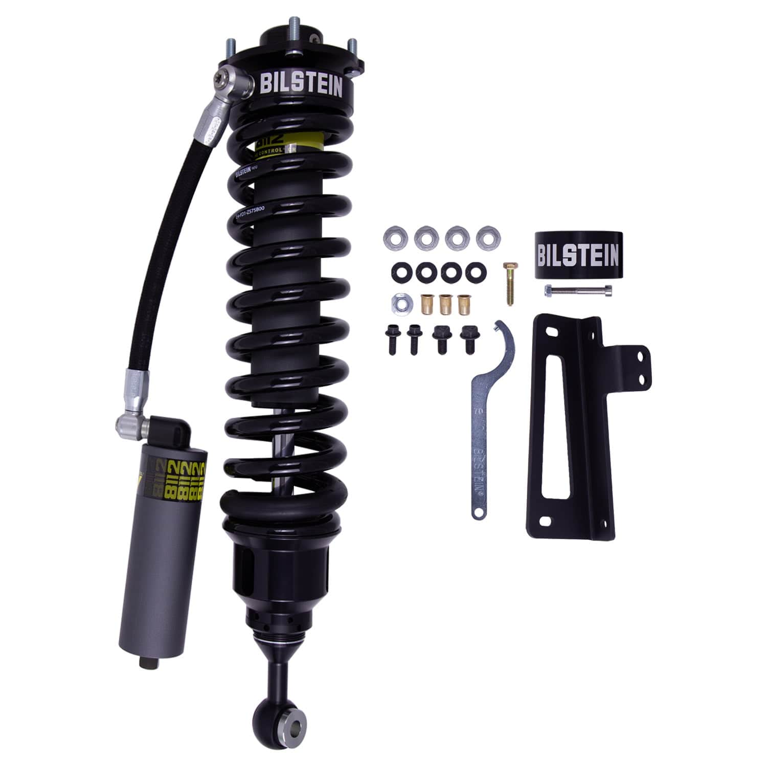 Bilstein B8 8112 (ZoneControl CR) Front Right Shock Absorber and Coil Spring Assembly (25.79 in. Extended, EVO Grey) for 2007-2021 Toyota Tundra (XK50) 41-326039