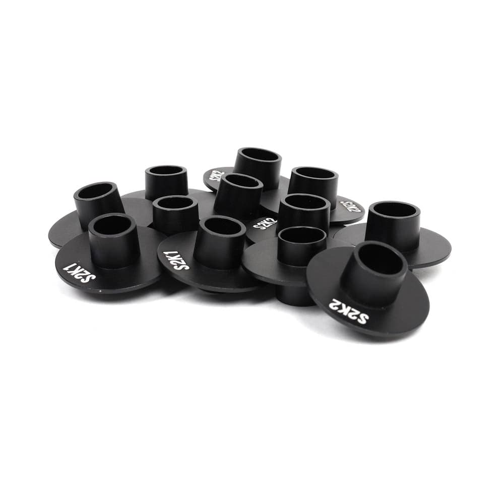Blox Racing Subframe Hard Collar Kit (Front + Rear — 12 pc) for 2000-2003 Honda S2000 (AP1) BXSS-20604