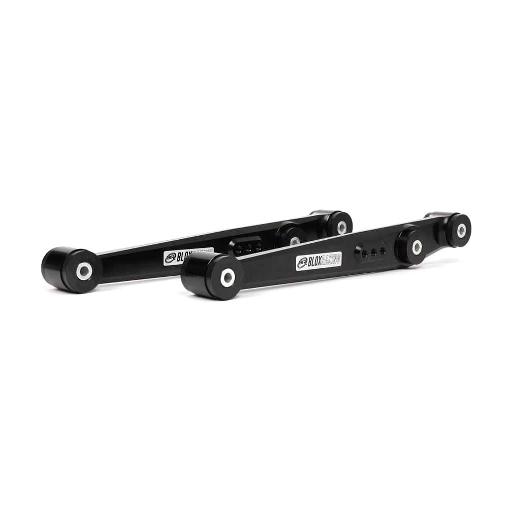 Blox Racing V2 Billet Rear Lower Control Arms (Polyurethane, Black) for 1996-2000 Honda Civic (EK) BXSS-21204-BK-V2