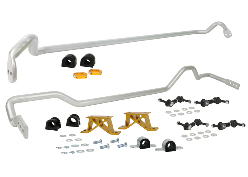 Whiteline Front and Rear Sway Bar Kit for 2006-2007 Subaru WRX STI Base (GD/GG) BSK010M