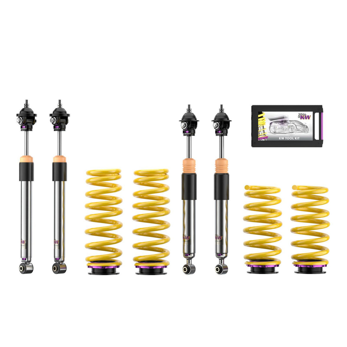 KW Suspension Variant 3 Coilover Kit for 1992-1993 Mercedes-Benz 600SEL Sedan (w/o Self-Leveling) 352250BB