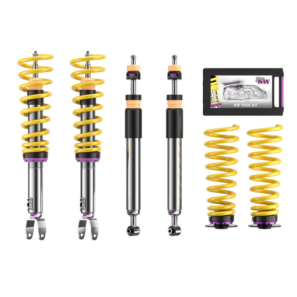 KW Suspension Variant 3 Adjustable Leveling Coilover Kit for 2015-2021 Mercedes-Benz C300 Sedan 3520825073