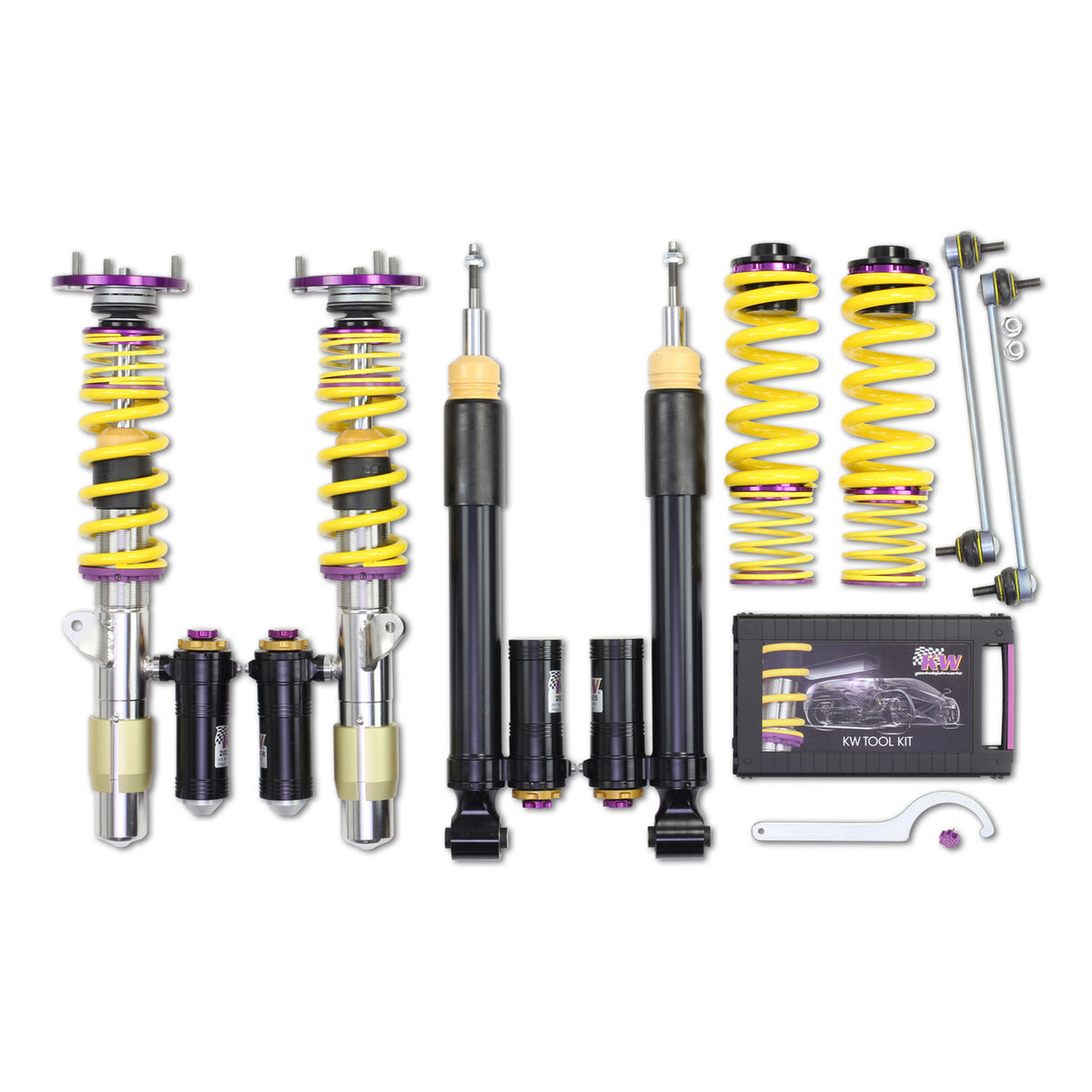 KW Suspension Variant 4 Adjustable Clubsport Coilover Kit for 2008-2013 BMW M3 RWD (w/o EDC) 39720267
