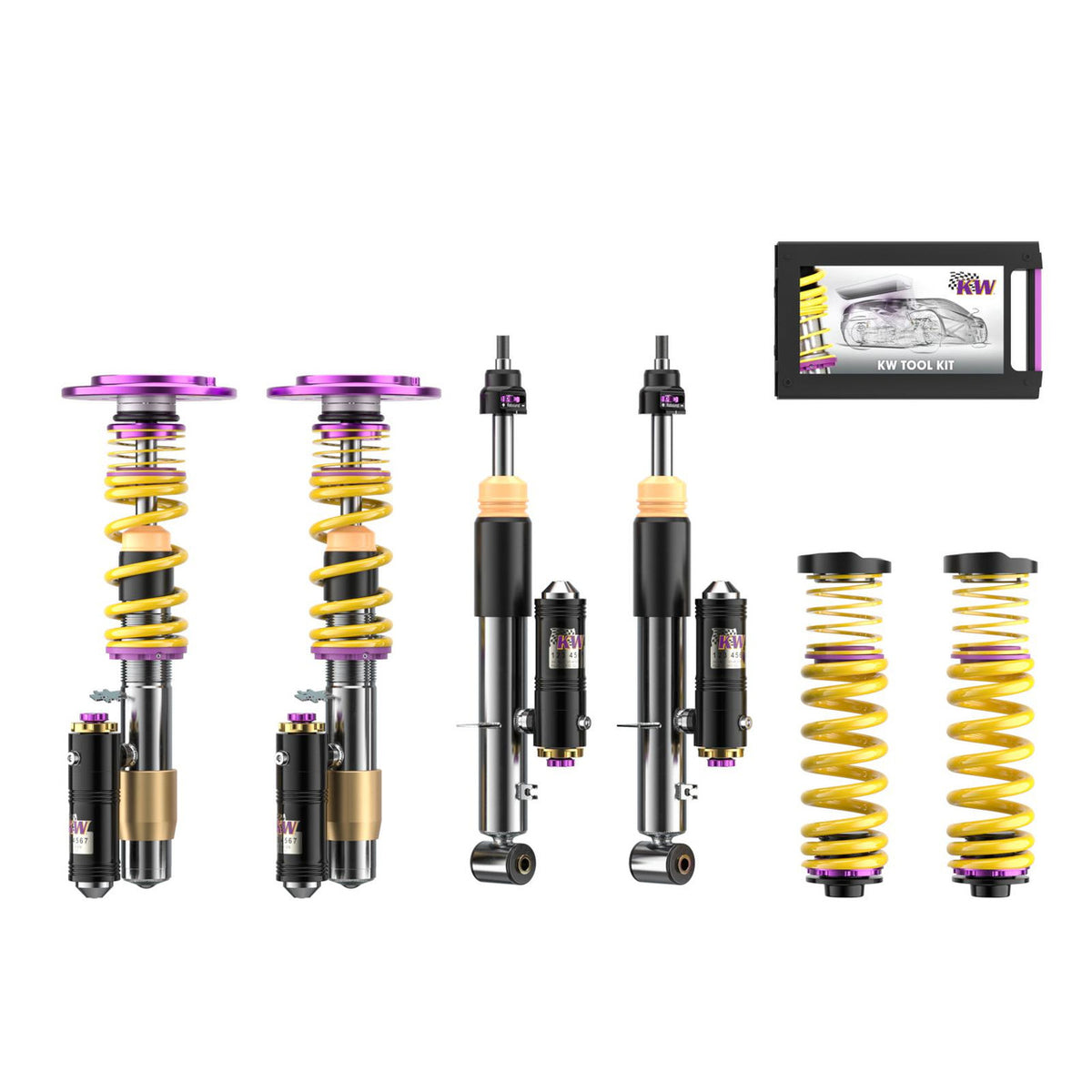 KW Suspension Variant 4 Adjustable Clubsport Coilover Kit for 2012-2015 BMW 335i Sedan RWD (F30) (w/ EDC) 3972020E