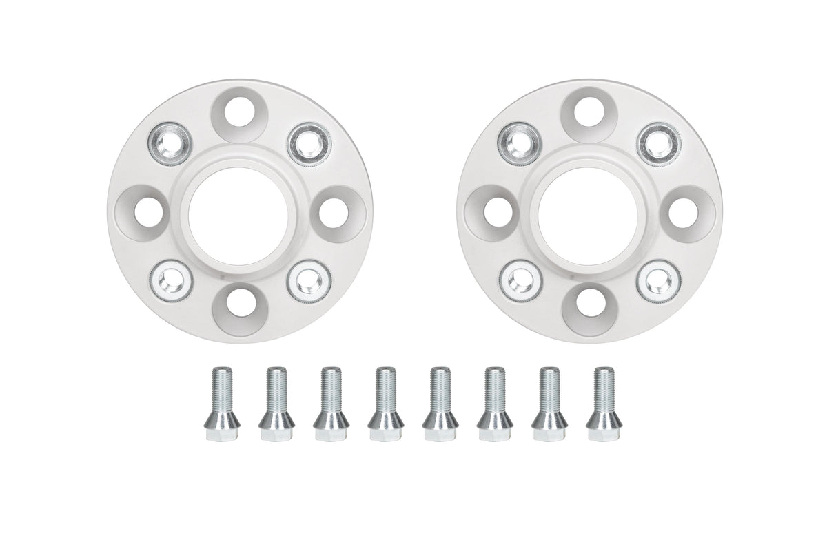 Eibach Pro-Spacer 20mm Wheel Spacers (Pair, Silver, 4x98) for 2012-2019 Fiat 500 Abarth 1.4L Turbo