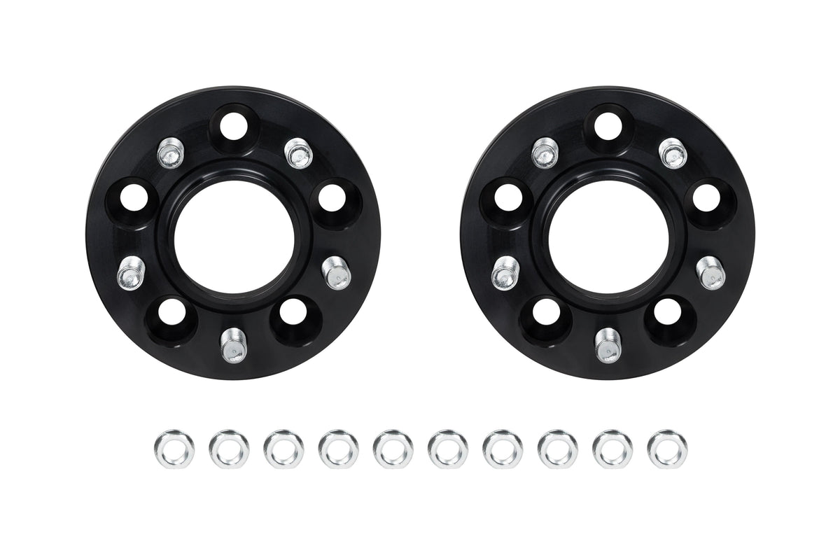 Eibach Pro-Spacer 25mm Wheel Spacers (Pair, Black, 5x114.3) for 2019 Kia Forte Sedan 2.0L FWD