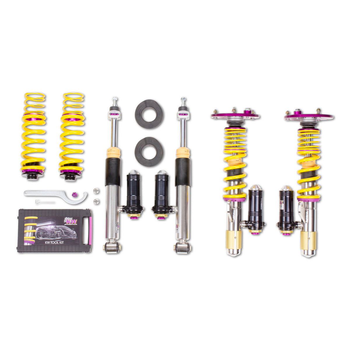 KW Suspension Variant 4 Adjustable Clubsport Coilover Kit for 2014-2016 BMW 435i Coupe RWD (F32) (w/o EDC) 3972020D