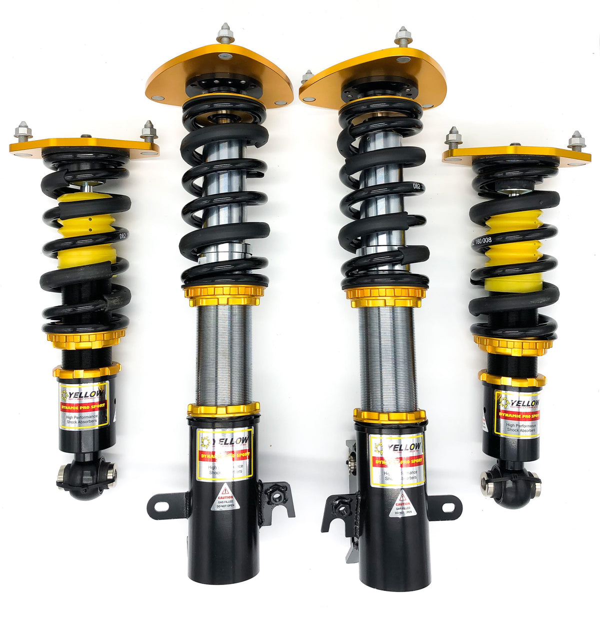 Yellow Speed Inverted Pro Street Coilovers for 2009-2017 Skoda Yeti FWD (5L)