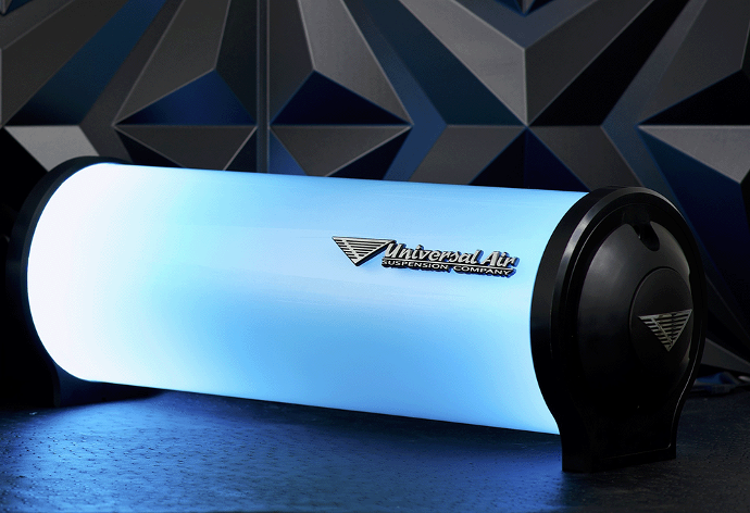 Universal Air 3.5 Gallon Acrylic RGB Air Tank (Black)