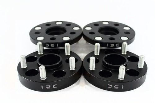 ISC Suspension 15mm Wheel Spacer - 5x108 Bolt Pattern/Hub Bore, Black (Pair) for Ford ISC-WSFD15B