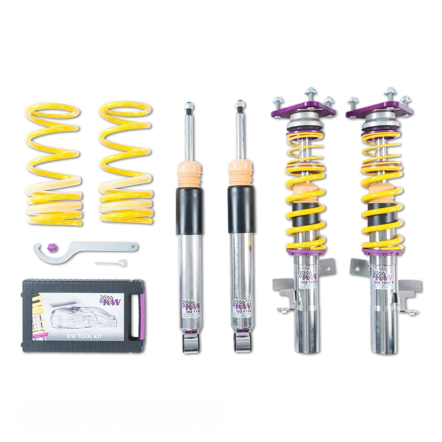 KW Suspension Variant 3 Adjustable Clubsport Coilover Kit for 1975-1989 Porsche 911 35271861