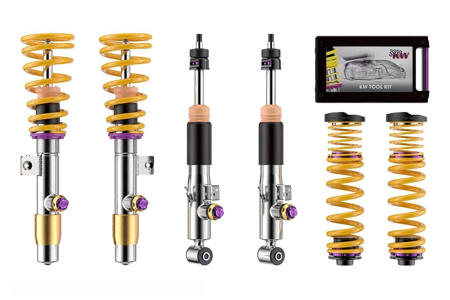 KW Suspension Variant 4 Adjustable Coilover Kit for 2014-2019 Porsche 911 with PASM Turbo, Coupe & Cabrio, w/o PDCC 3A771079