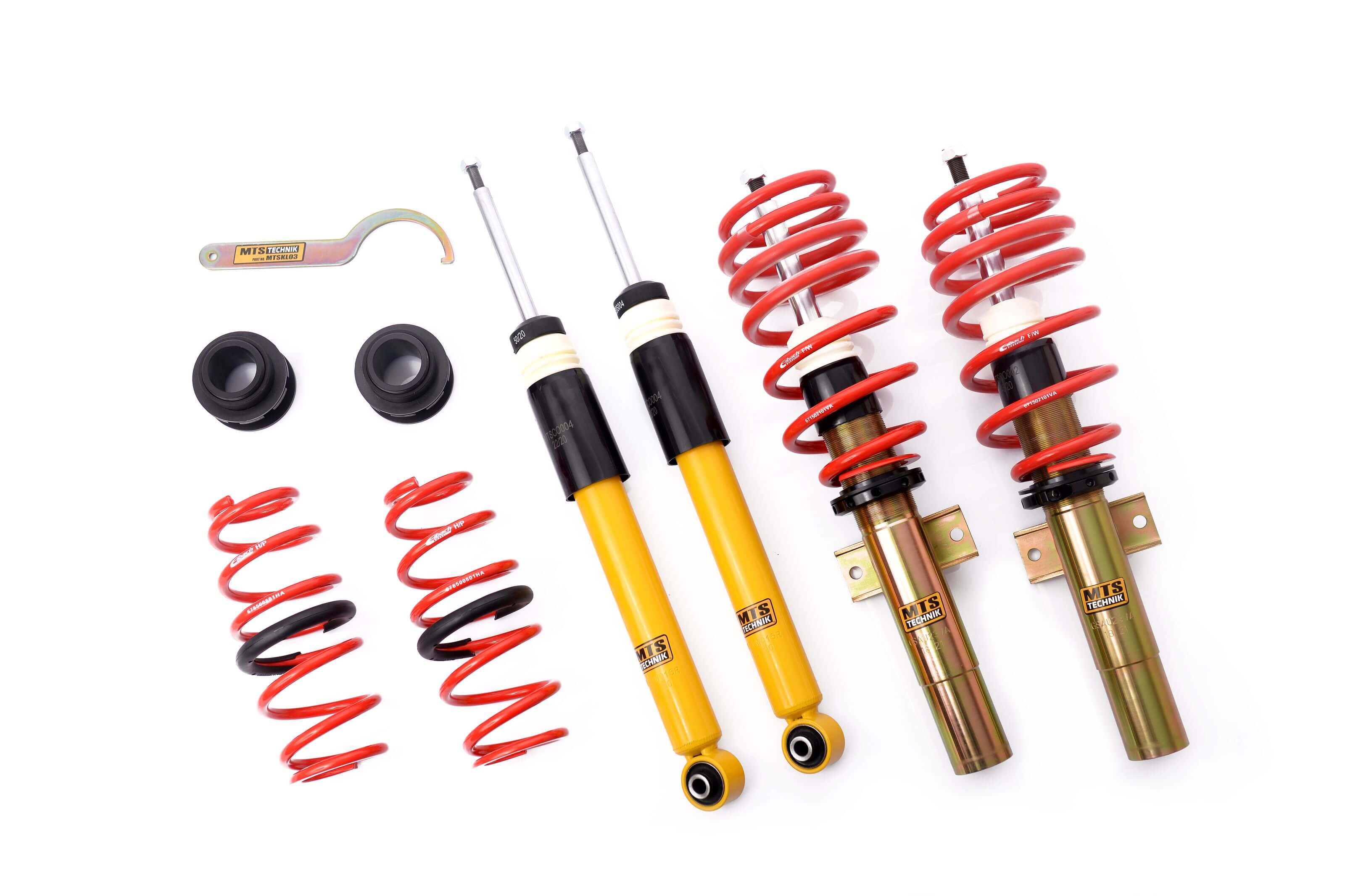 MTS Technik Comfort Series Suspension Coilover Kit for 2017-2022 Volkswagen Polo MK6 (AW/BZ) MTSGWAU54-C