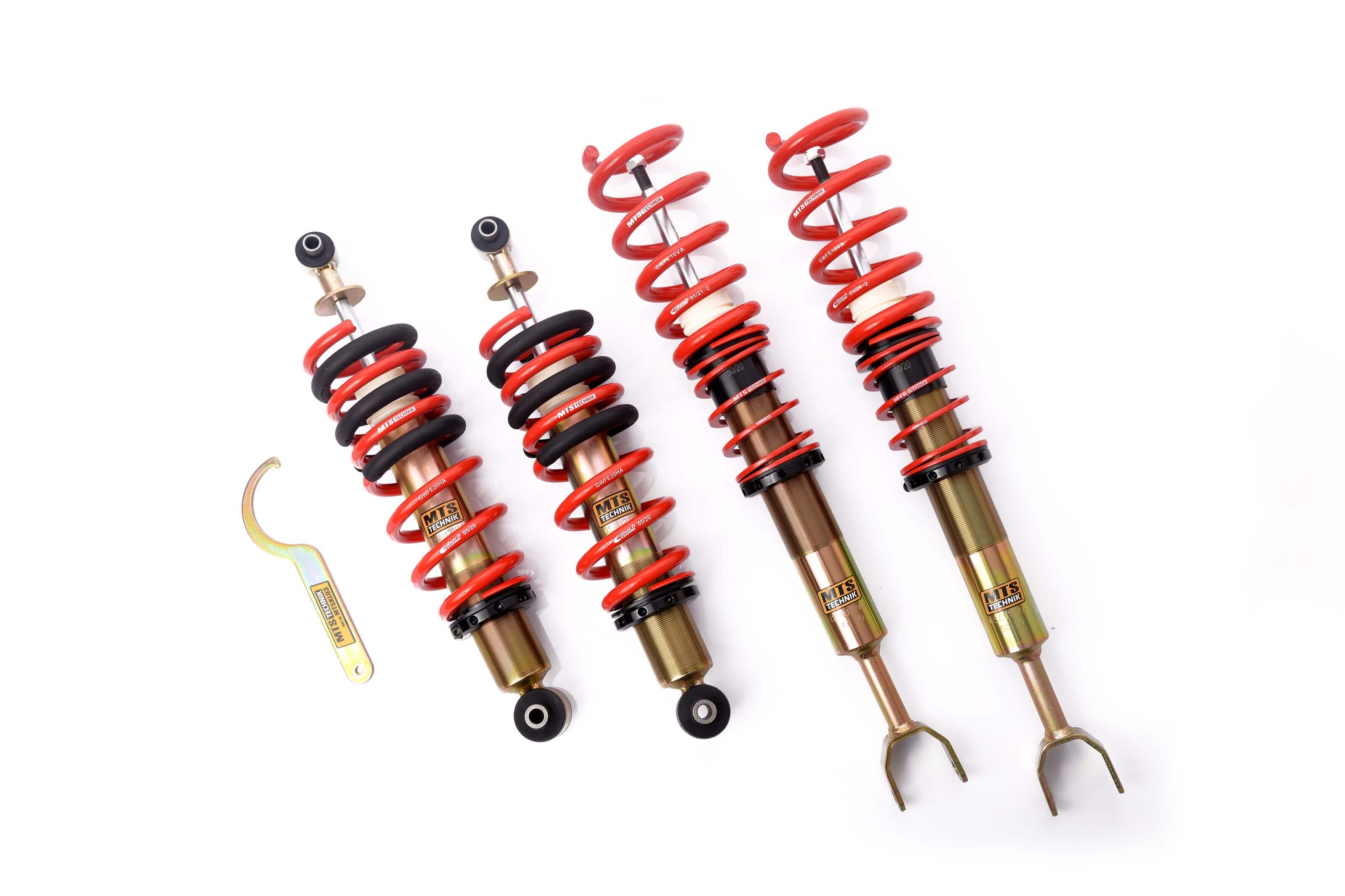 MTS Technik Comfort Series Suspension Coilover Kit (Front Axle Max Load 1081-1150 kg) for 1994-2001 Audi A4 Quattro Sedan (8D2) MTSGWAU41-C