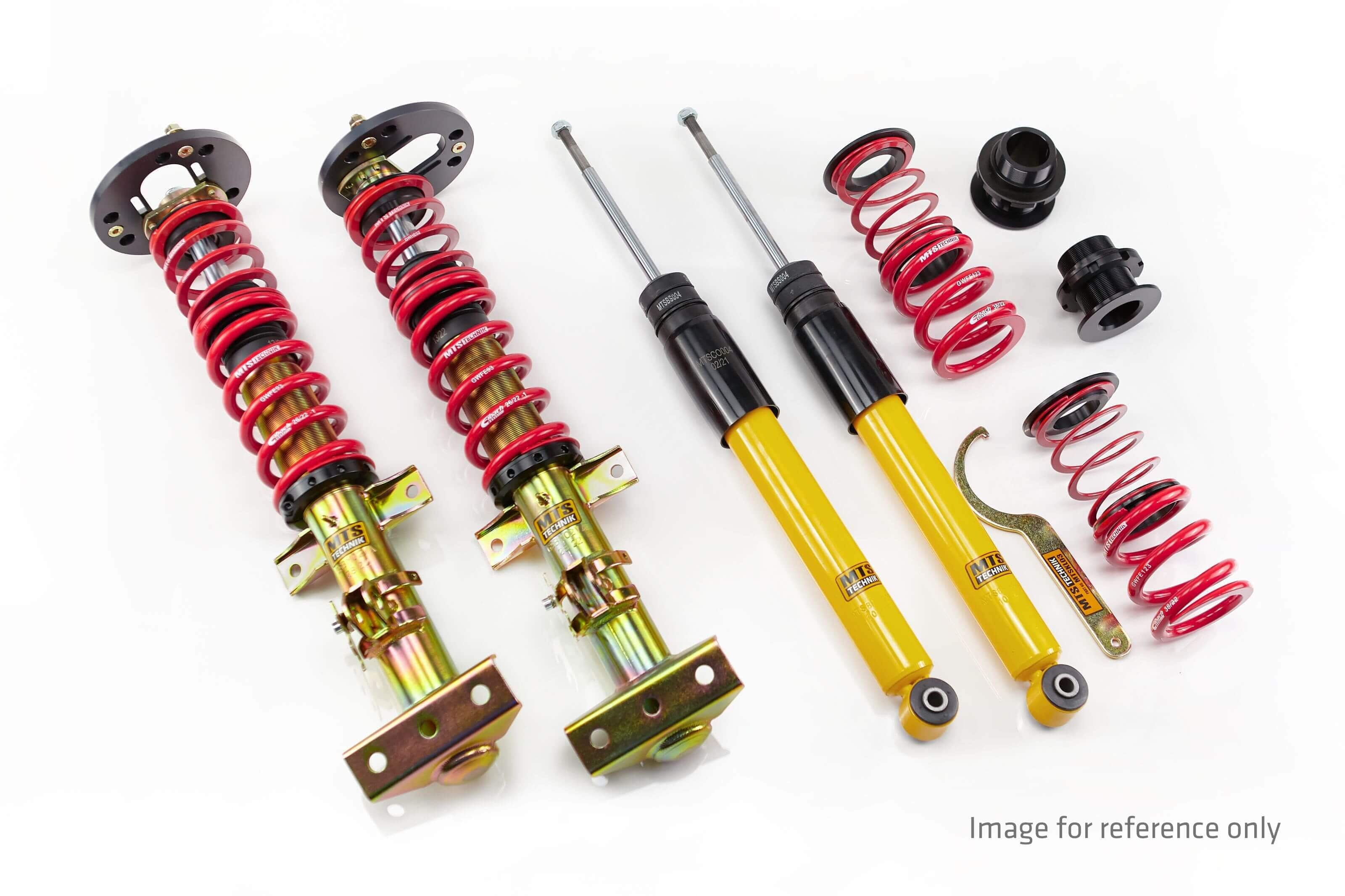 MTS Technik Stance Series Suspension Coilover Kit (w/ Camber/Top Mount Front Axle) for 1990-1991 Audi 80 (B3) MTSGWAU69-S
