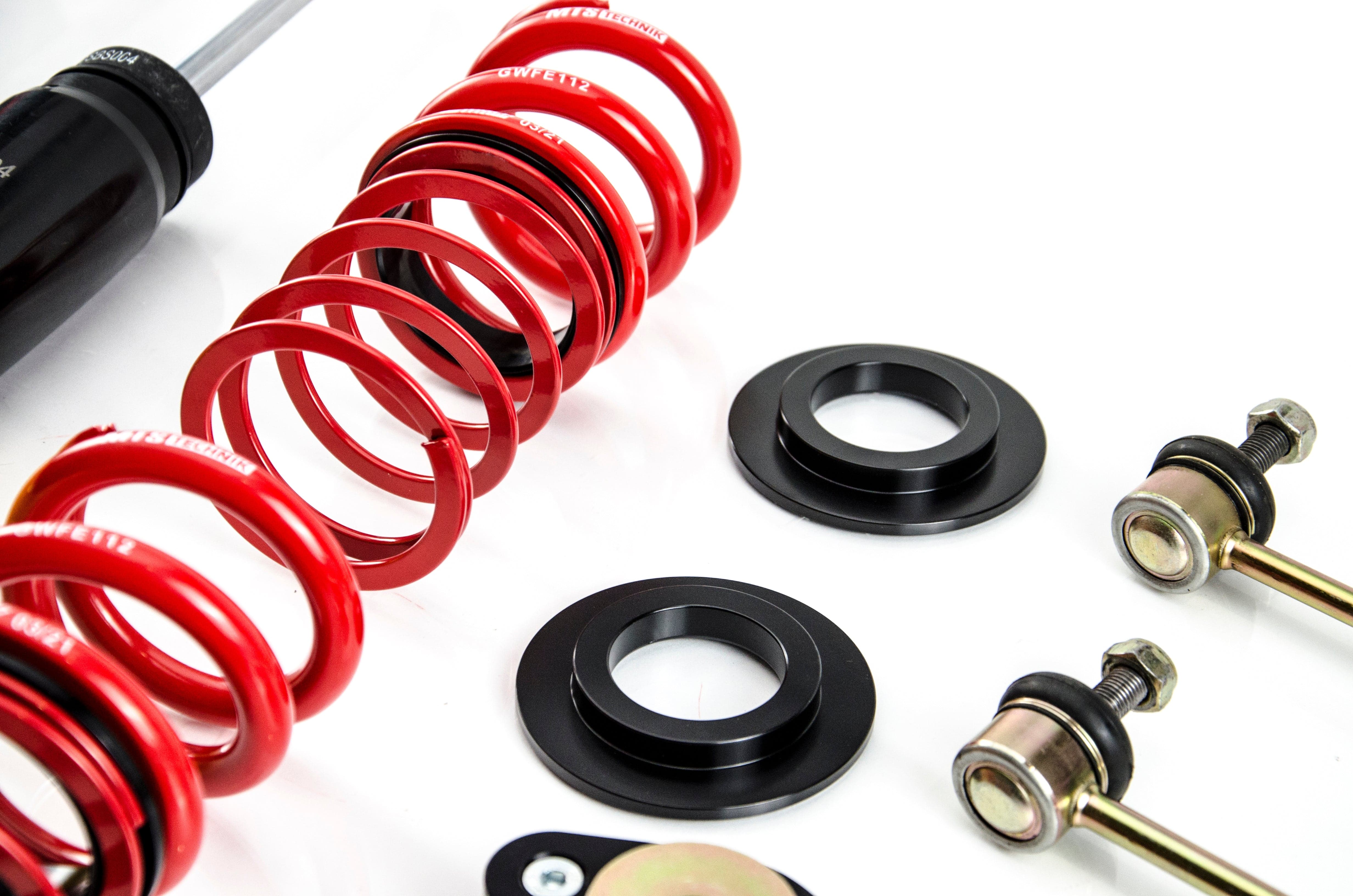 MTS Technik Stance Series Coilover Kit - Gold Housing, 40-85mm Front Lowering for 2003-2009 BMW Z4 (E85/E86) MTSGWBM119-S