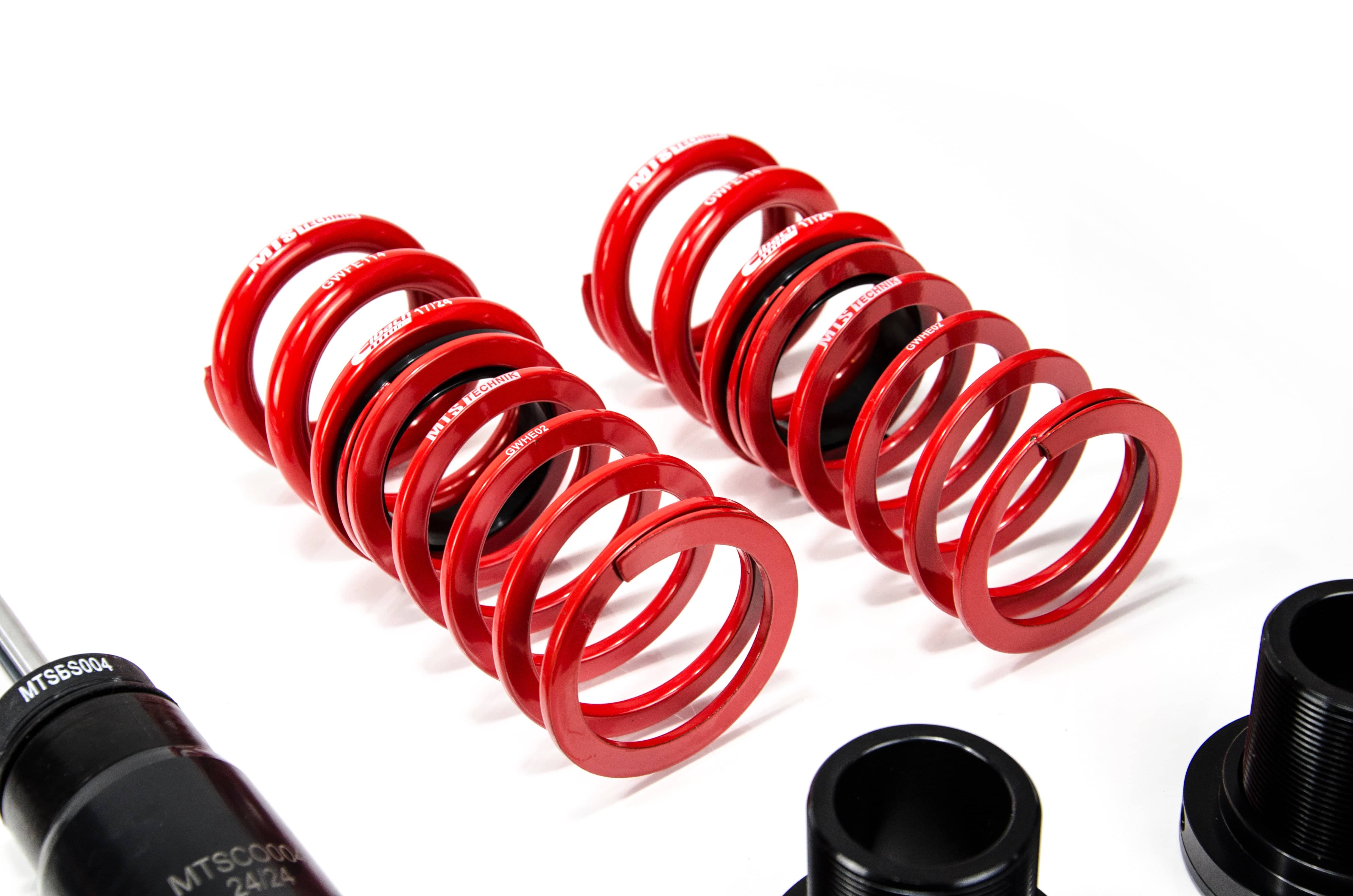 MTS Technik Stance Series Coilover Kit - With Front and Rear Top Mount, Gold Housing for 1992-1999 BMW 318i (E36) MTSGWBM98-S