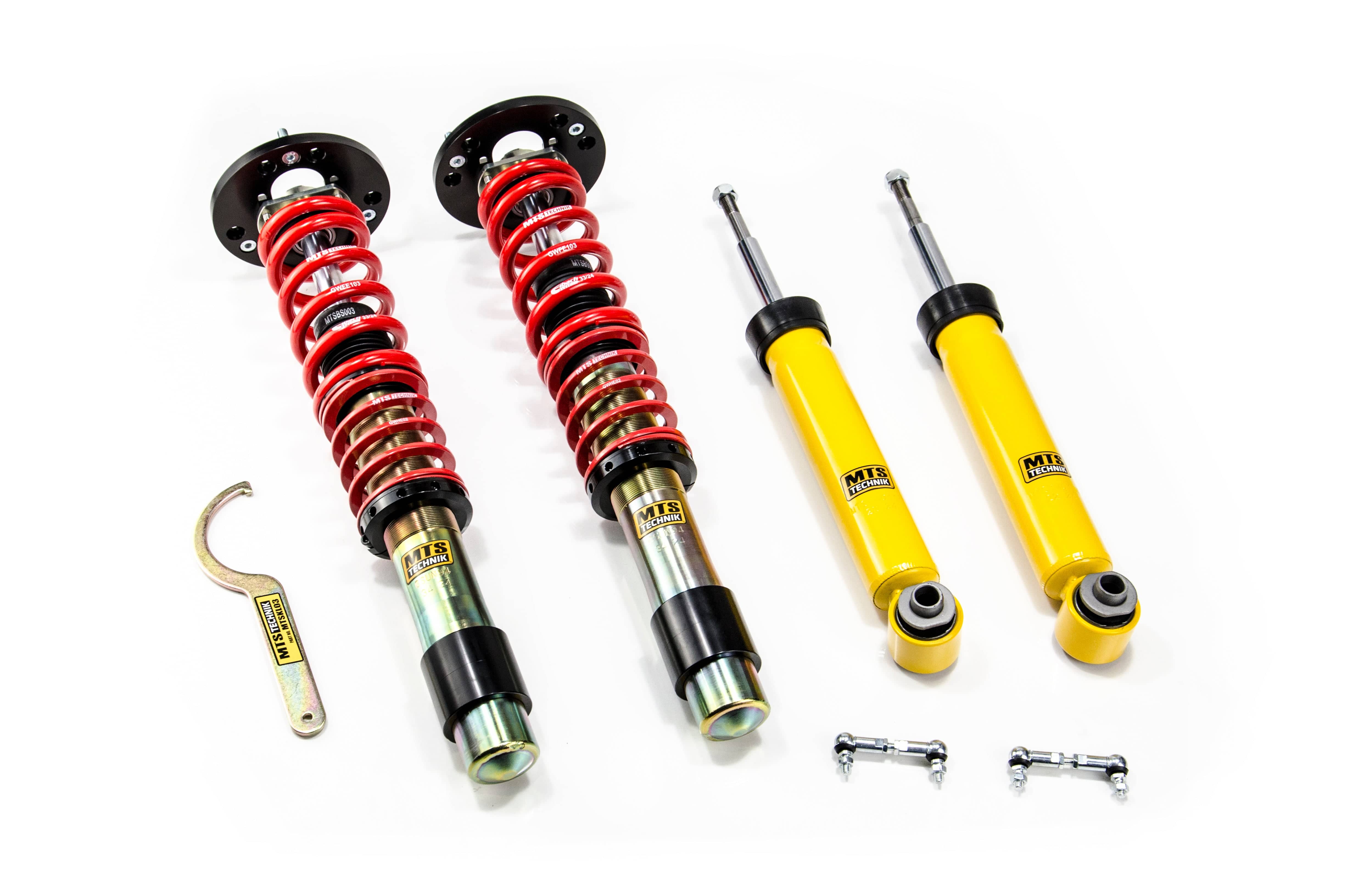 MTS Technik Stance Series Suspension Coilover Kit (w/ Front Top Mount, Gold Housing) for 2010 BMW 535i (E61) MTSGWBM111-S
