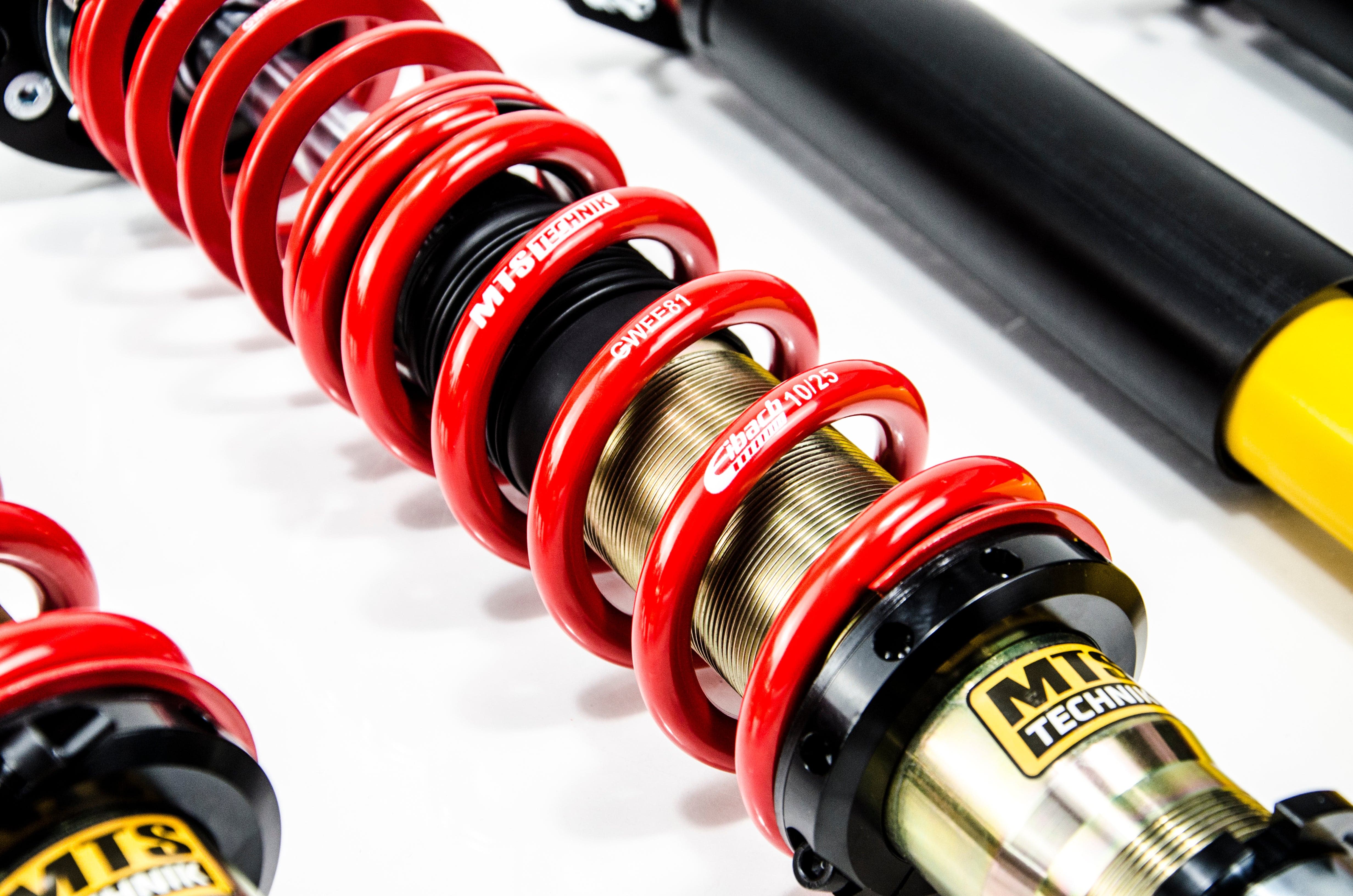 MTS Technik Stance Series Coilover Kit - With Rear Top Mount, Gold Housing for 1985-1993 BMW 325e (E30) MTSGWBM102-S