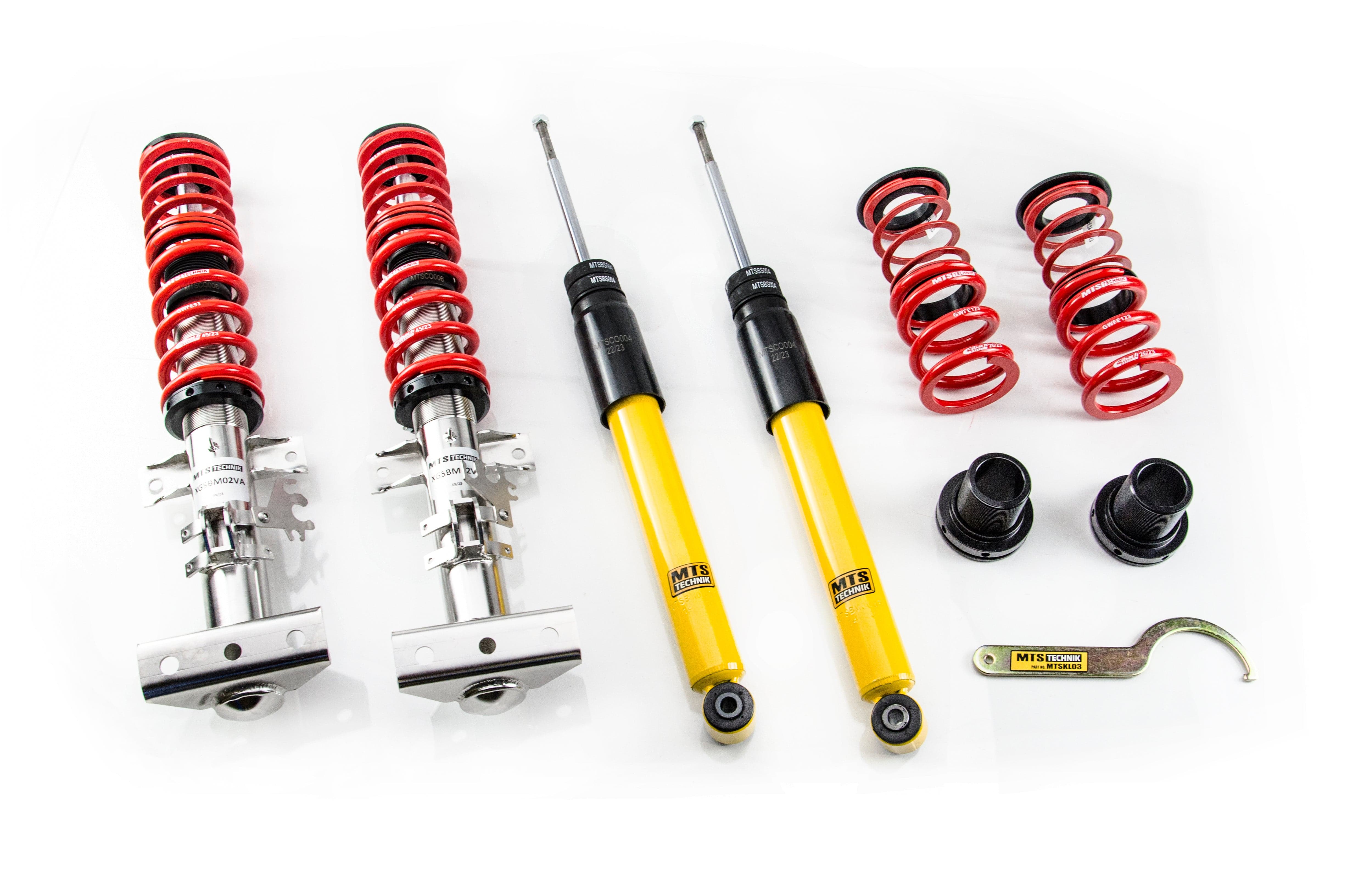 MTS Technik Stance Series Coilover Kit - Without Front and Rear Top Mount, Inox Housing for 1992-1999 BMW M3 (E36) XMTSGWBM01-S
