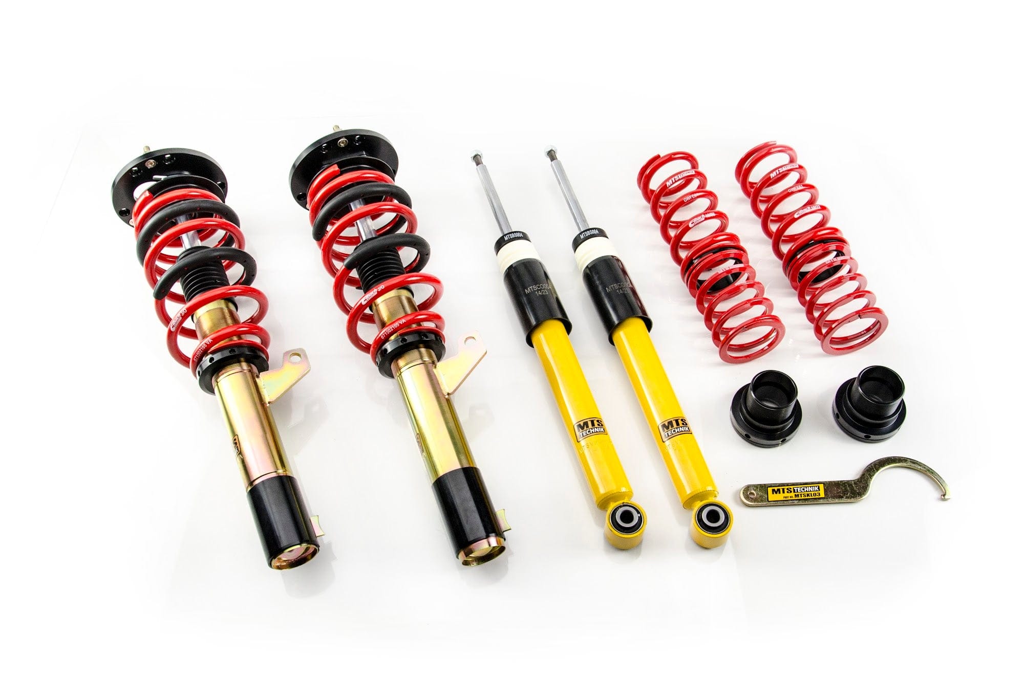 MTS Technik Street Series Suspension Coilover Kit (Gold Housing) for 2013-2024 Audi RS3 (8V/8Y) MTSGWVW102