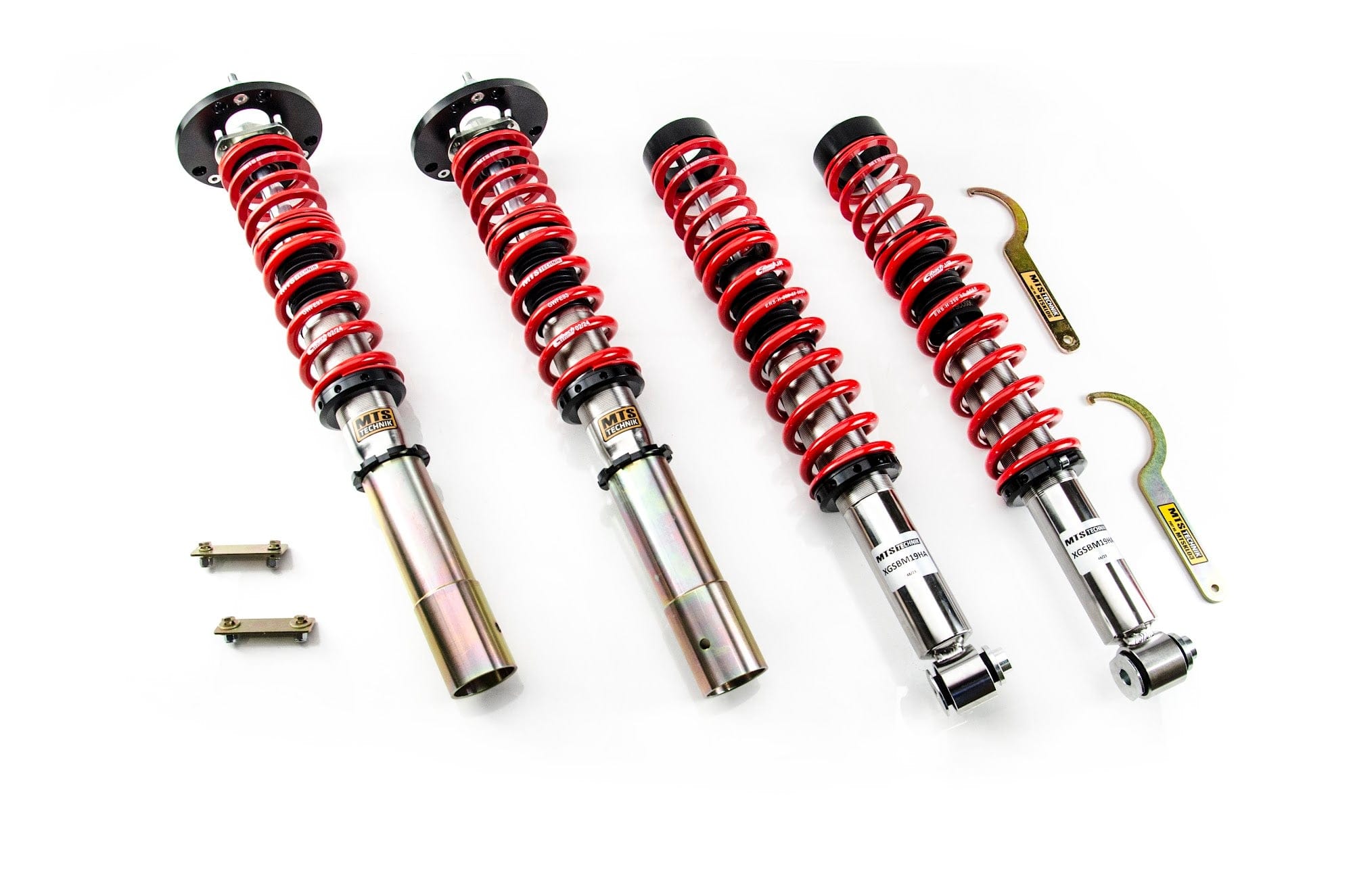 MTS Technik Street Series Coilover Kit - Inox Housing, 78mm Rear Top for 1978-1987 BMW 735i (E23) XMTSGWBM29