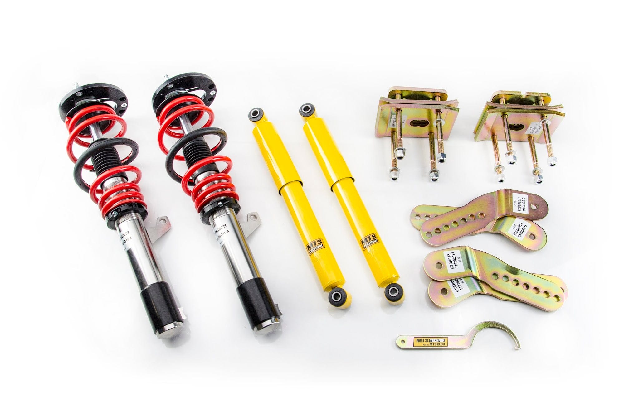 MTS Technik Street Series Suspension Coilover Kit (Inox Housing) for 2016-2020 Audi A3 (8V) XMTSGWVW98