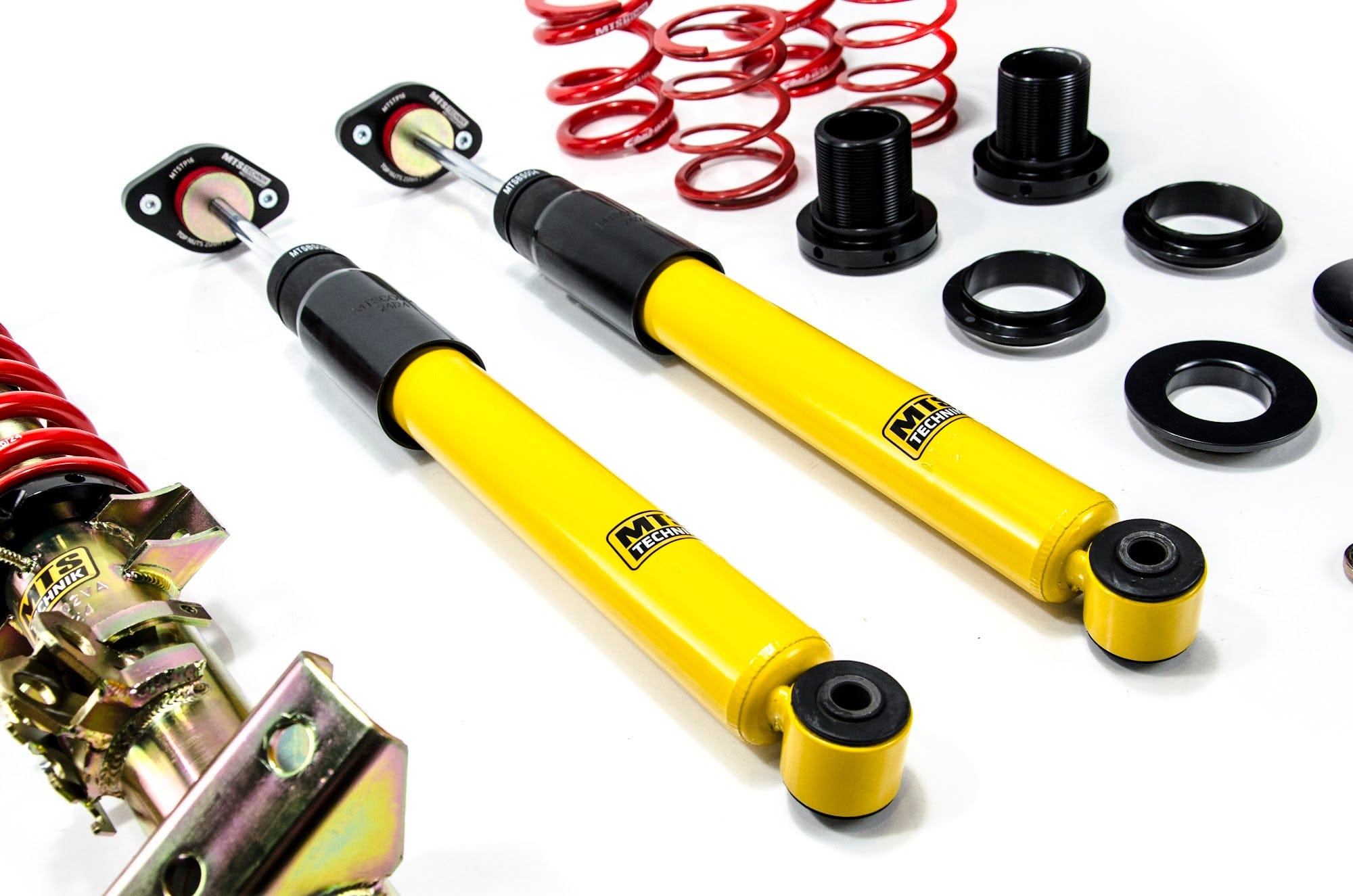 MTS Technik Street Series Coilover Kit - With Front and Rear Top Mount, Gold Housing for 1992-1999 BMW 328is (E36) MTSGWBM98