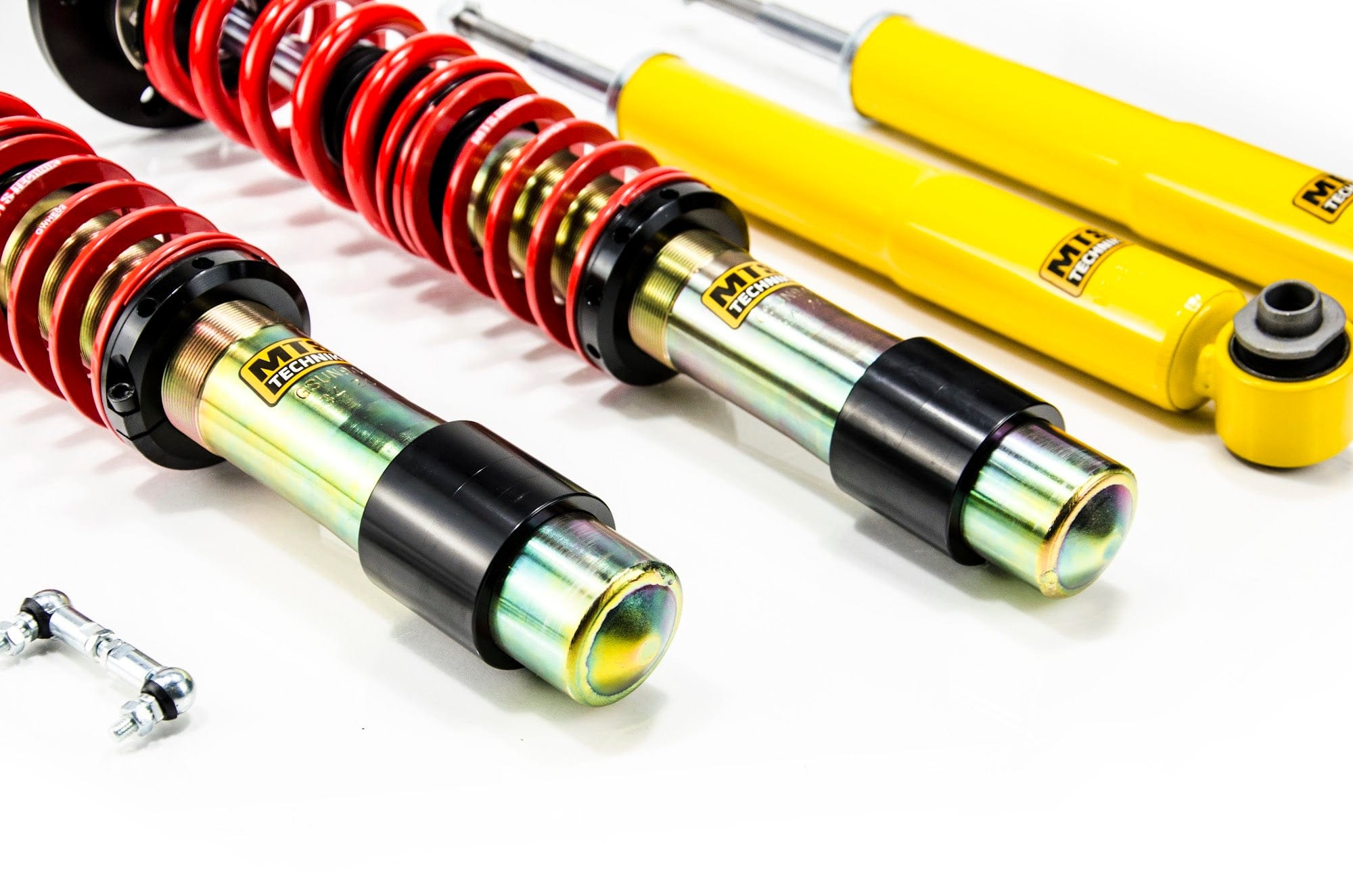 MTS Technik Street Series Coilover Kit - With Front Top Mount and Nivo, Gold Housing for 2001-2003 BMW 540i Touring Wagon (E39) MTSGWBM108