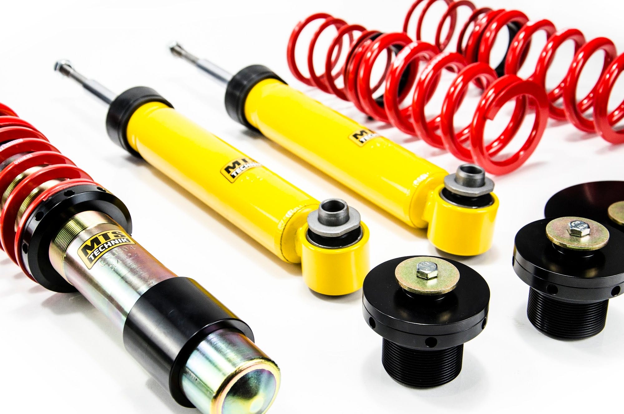 MTS Technik Street Series Coilover Kit - With Front Top Mount, Gold Housing, With and Without Nivo for 2010 BMW 535i (E61) MTSGWBM112