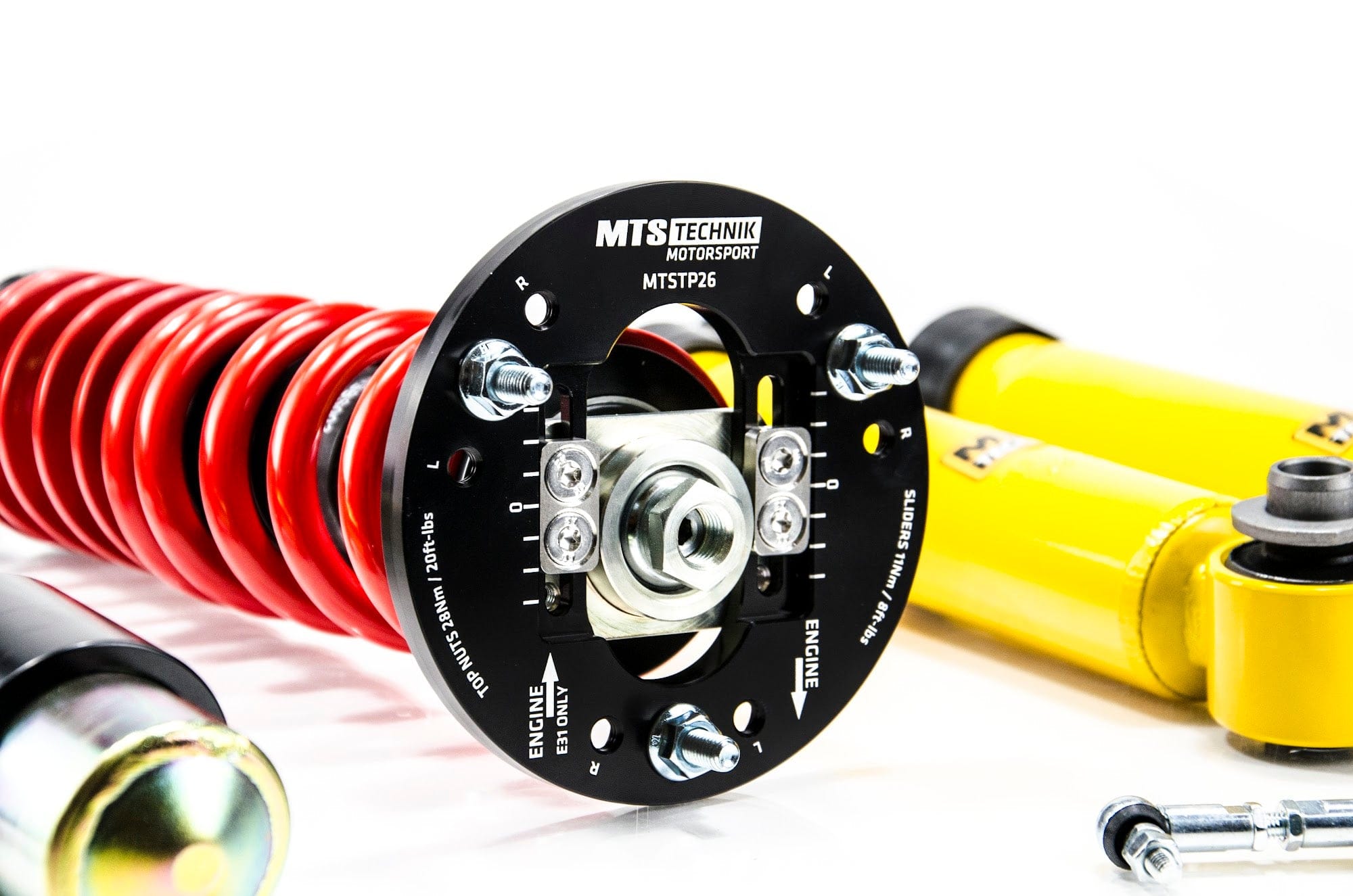 MTS Technik Street Series Coilover Kit - With Front Top Mount, Gold Housing, With Nivo for 2010 BMW 535i (E61) MTSGWBM111
