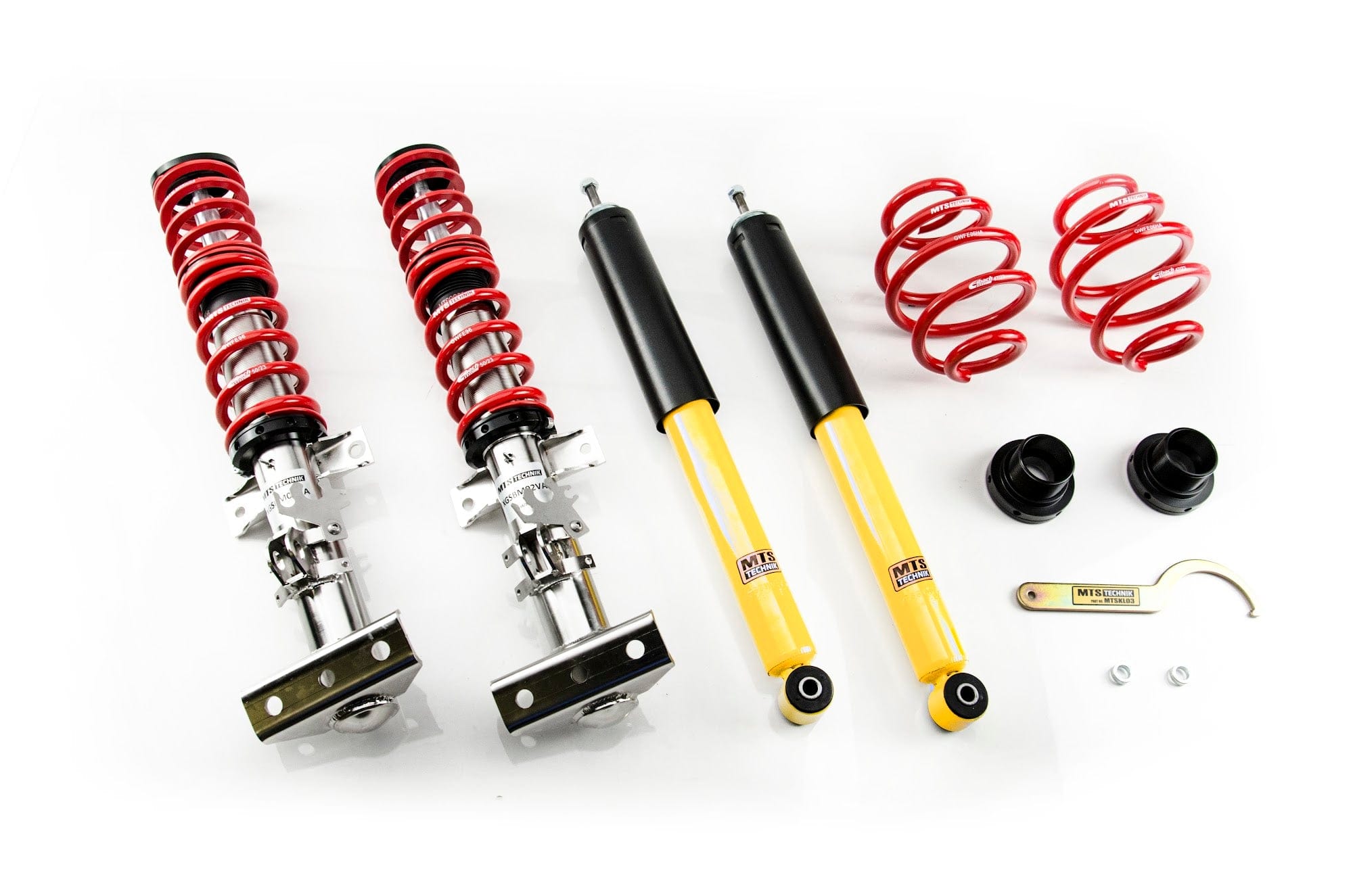 MTS Technik Street Series Suspension Coilover Kit (w/o Front and Rear Top Mount, Inox Housing) for 1995-2002 BMW 318ti (E36) XMTSGWBM02