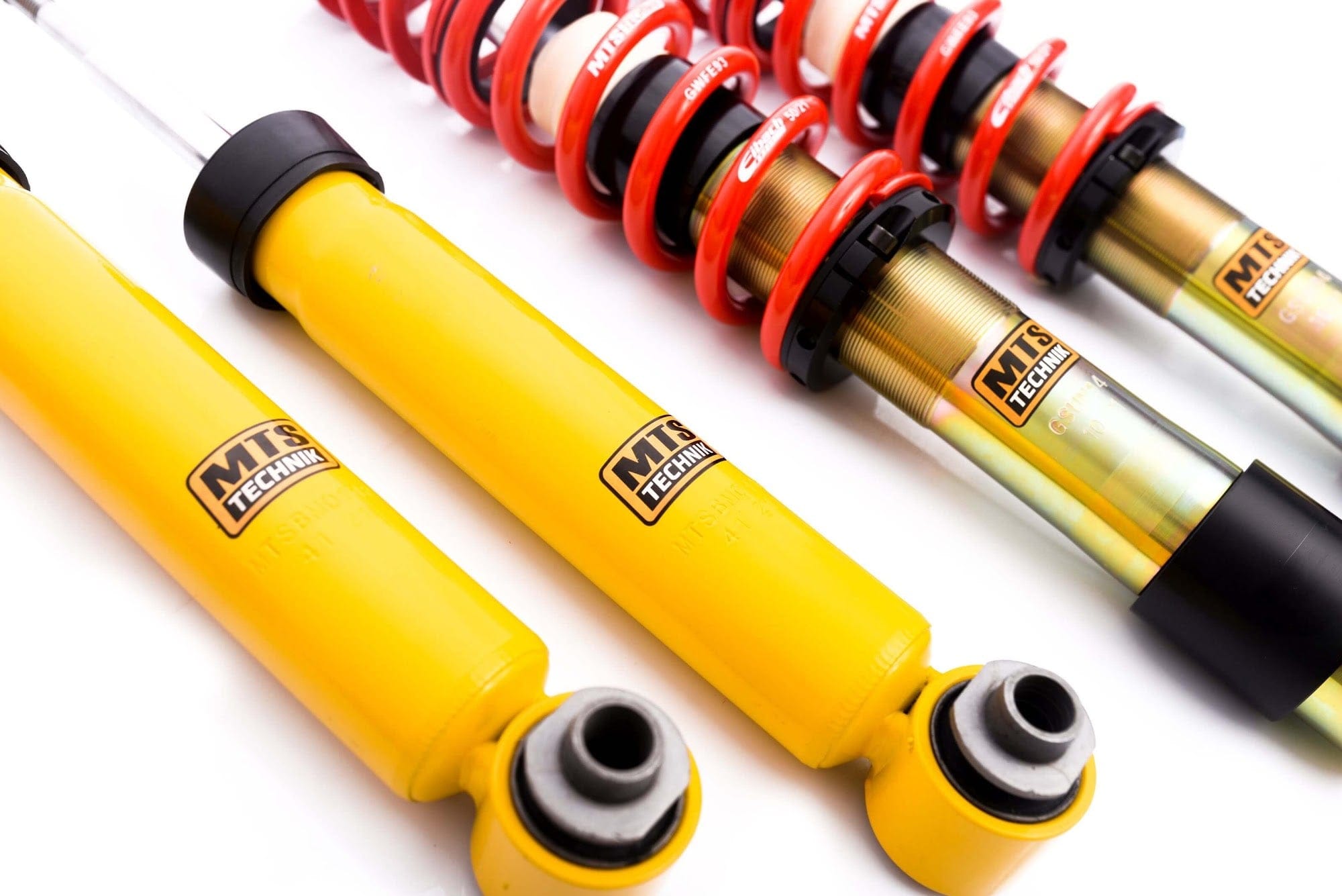 MTS Technik Street Series Coilover Kit - Without Front Top Mount, Gold Housing, With and Without Nivo for 2010 BMW 535i (E61) MTSGWBM38