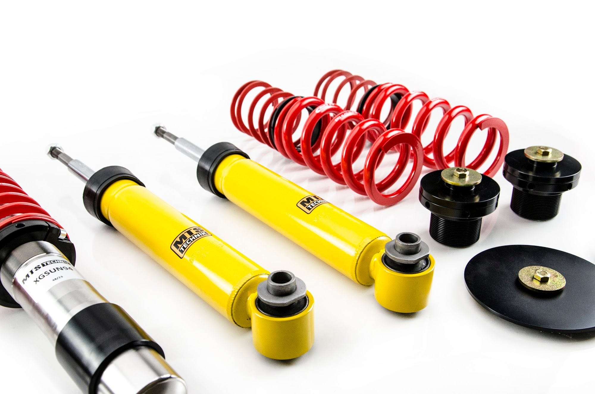 MTS Technik Street Series Coilover Kit - Without Front Top Mount, Inox Housing, With and Without Nivo for 2010 BMW 535i (E61) XMTSGWBM38