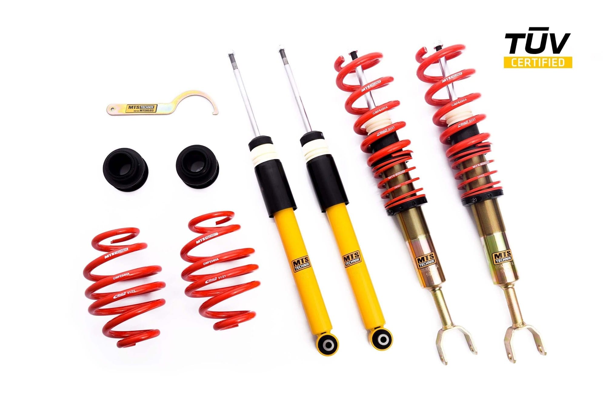 MTS Technik Street Series Suspension Coilover Kit (Front Axle Max Load 1100 kg) for 2000-2005 Volkswagen Passat Sedan (3B3) MTSGWAU38