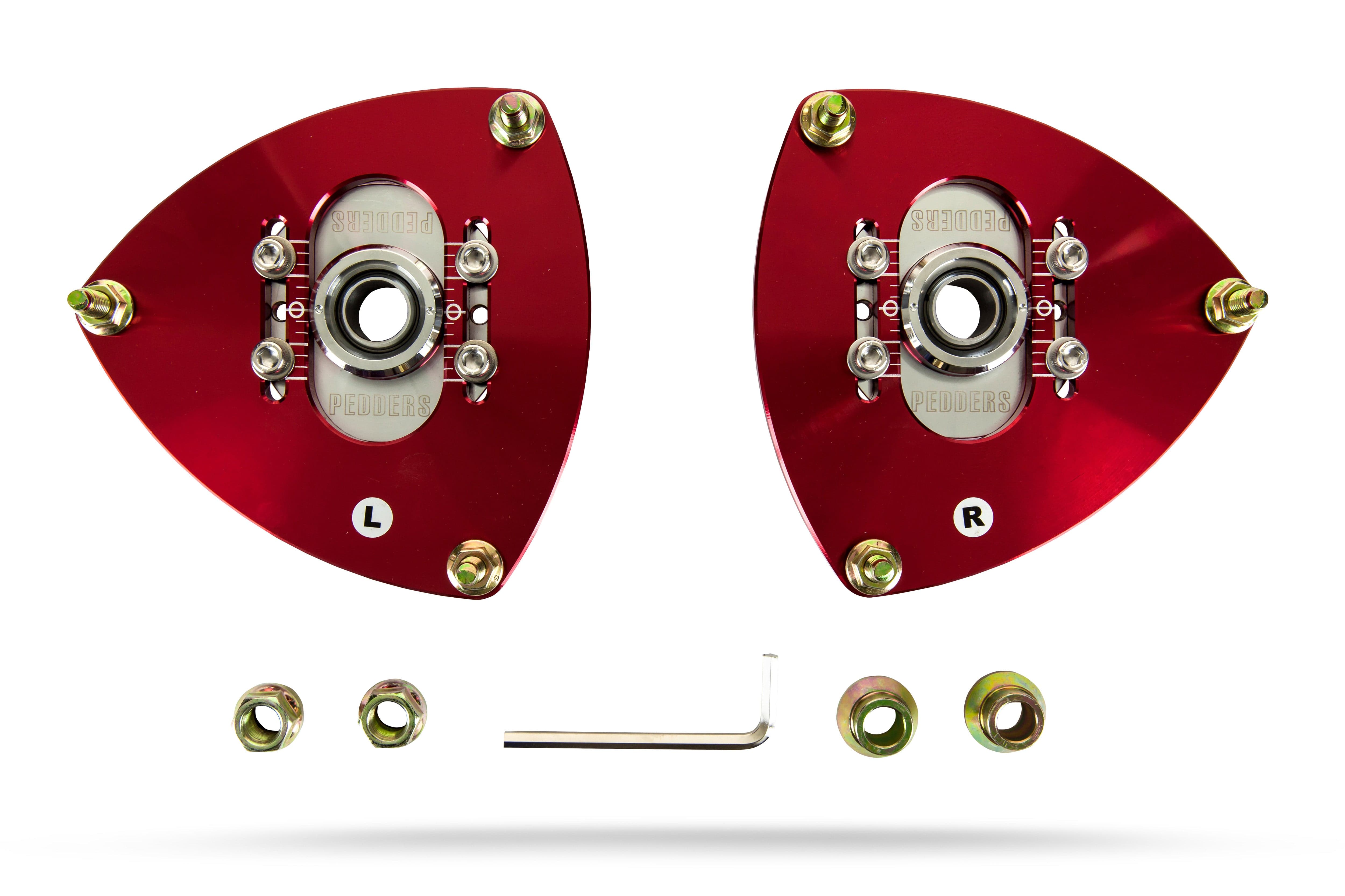 Pedders Adjustable Camber Plates for 2008-2014 Subaru WRX STI AWD (GR) PED-581041
