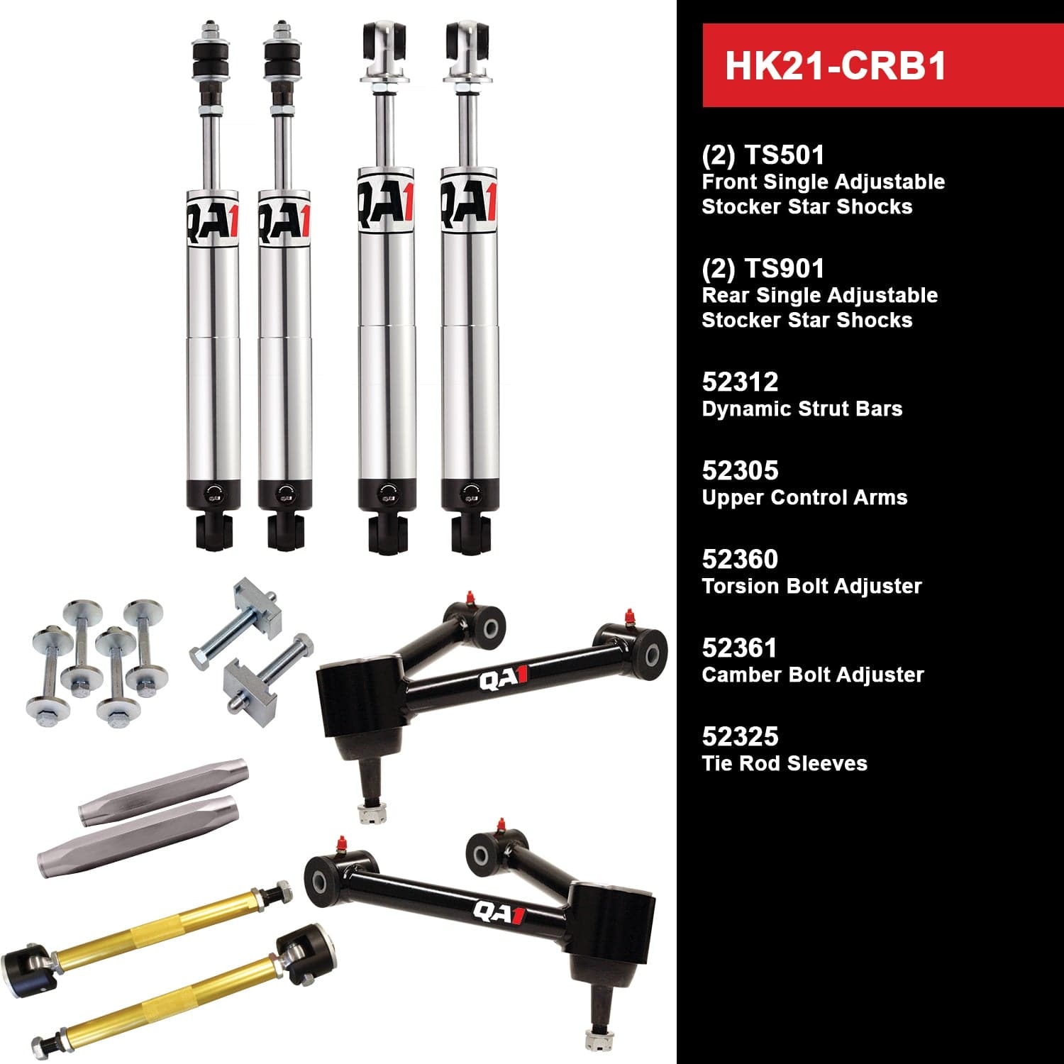QA1 Level 1 Suspension Handling Kit - Torsion Bar - 1962-1964 Plymouth Savoy HK21-CRB1