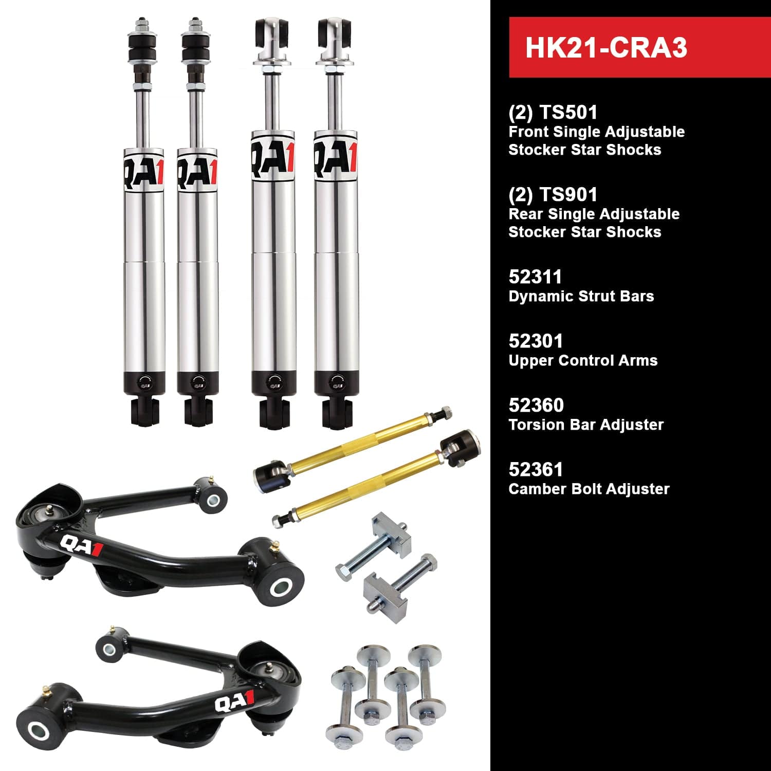QA1 Level 1 Suspension Handling Kit - Torsion Bar - 1973-1976 Plymouth Valiant HK21-CRA3