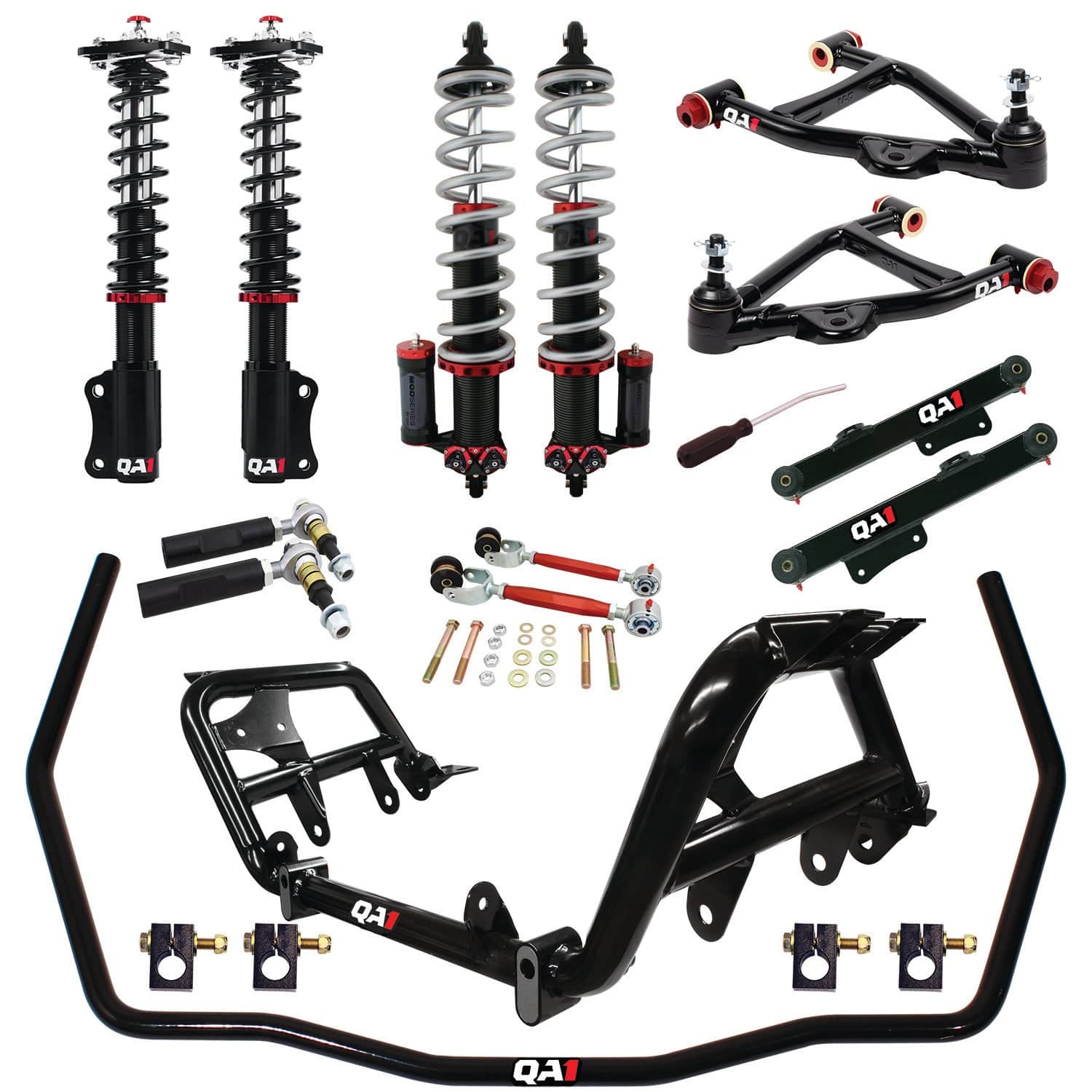 QA1 Level 3 Drag Suspension Kit - Wide Stance - 1987-1989 Ford Mustang DK43-FMM2