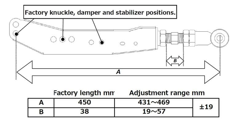 RS-R rear lower control arms for the Subaru BRZ
