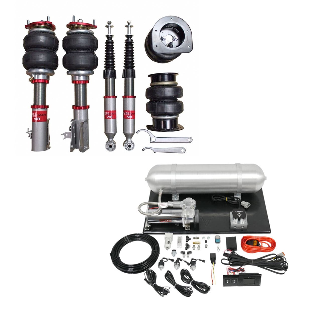 TruHart AirPlus Air Struts & ADS Modules w/ VERA Evo Management for 2018-2024 Honda Accord (CR/CV) TH-H1016-M+TH-ME01