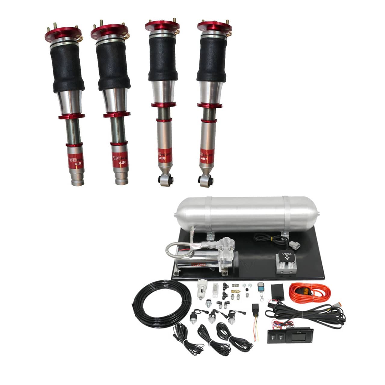 TruHart AirPlus Air Struts w/ VERA Basic Management for 2001-2003 Acura CL (YA4/YA5) TH-H1007+TH-MM03