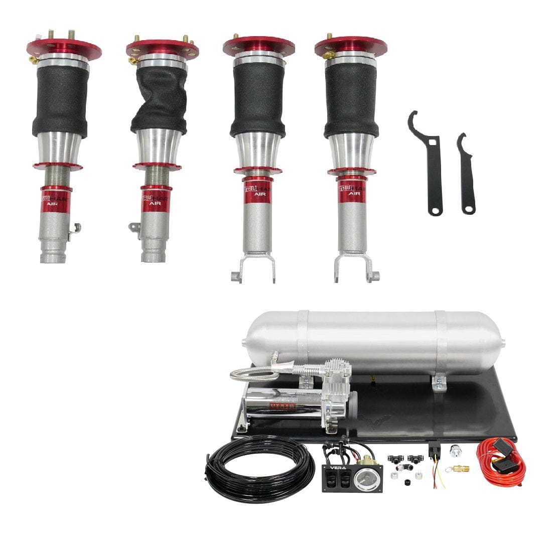 TruHart AirPlus Air Struts w/ VERA Basic Management for 2008-2012 Honda Accord (CP2/CP3) TH-H1009+TH-MM03