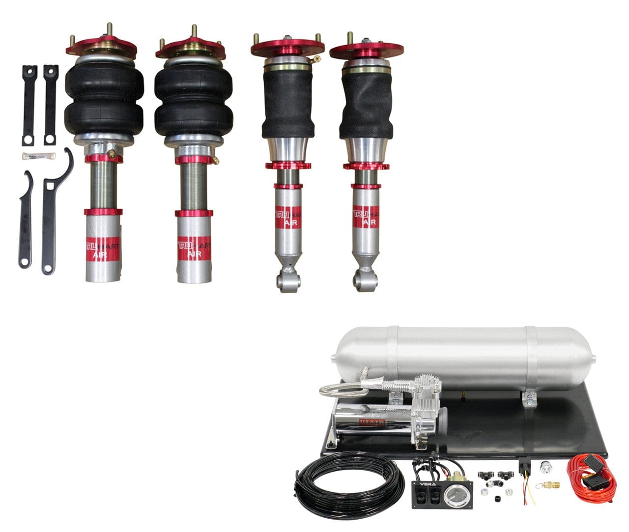 TruHart AirPlus Air Struts w/ VERA Basic Management for 2008-2015 Mitsubishi Lancer EVO X (CZ4A) TH-M1003+TH-MM03