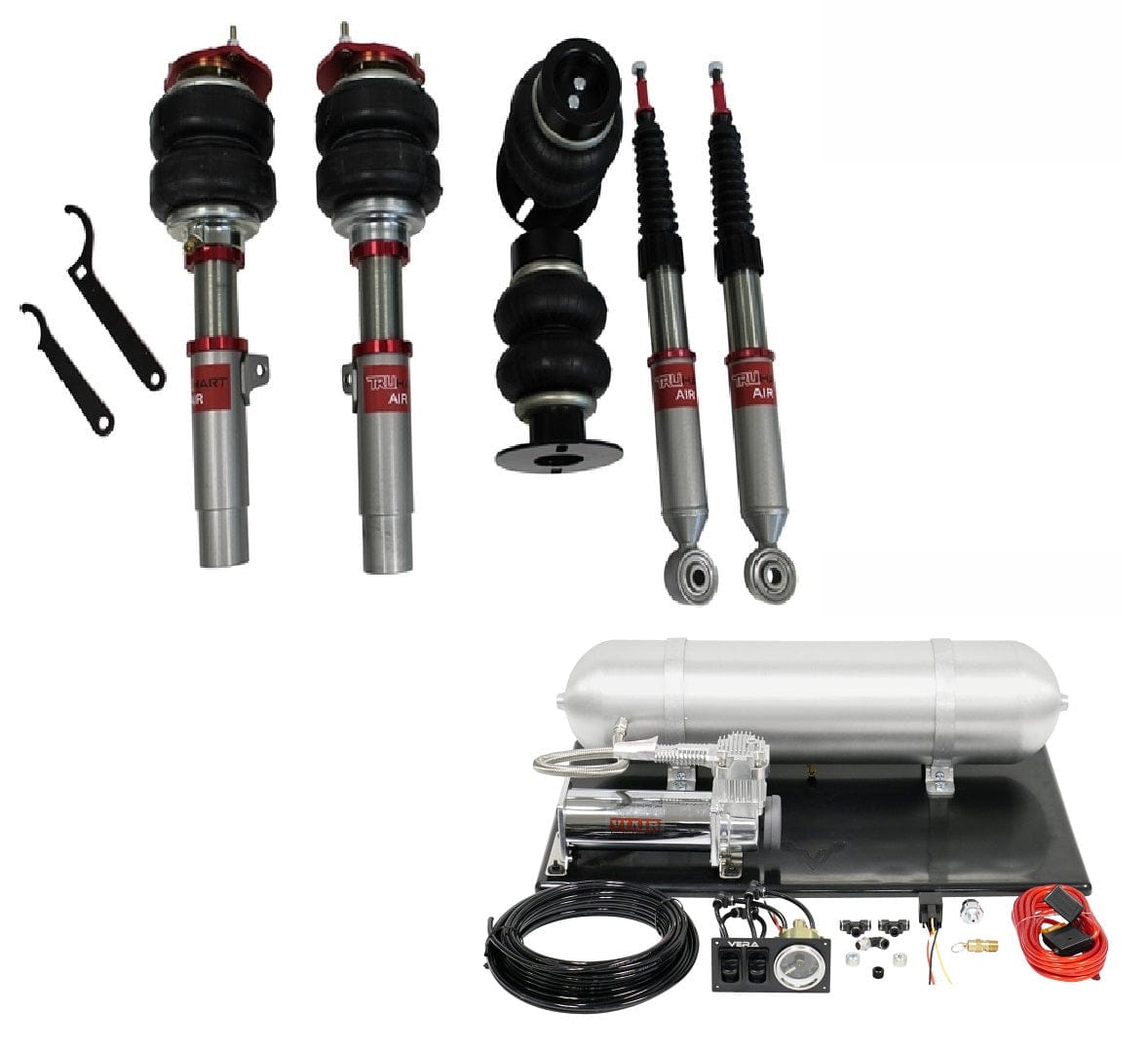 TruHart AirPlus Air Struts w/ VERA Basic Management for 2008-2025 Volkswagen CC (Typ 357) TH-V1003+TH-MM03