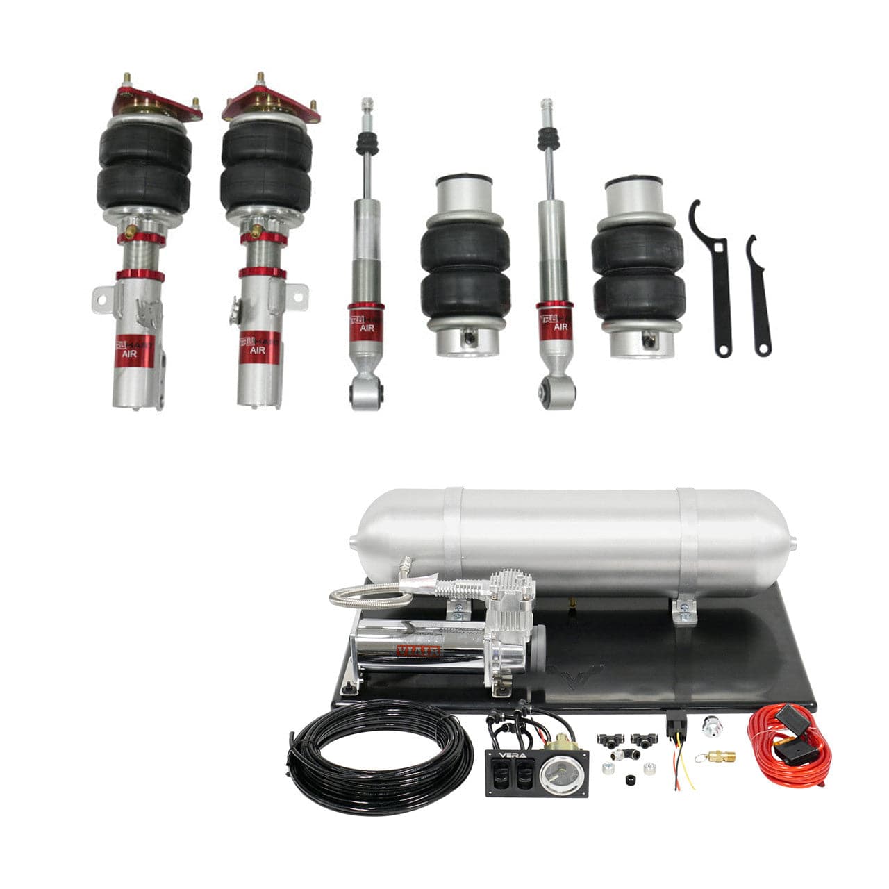 TruHart AirPlus Air Struts w/ VERA Basic Management for 2018-2025 Toyota Camry (XV70) TH-T1009-1+TH-MM03