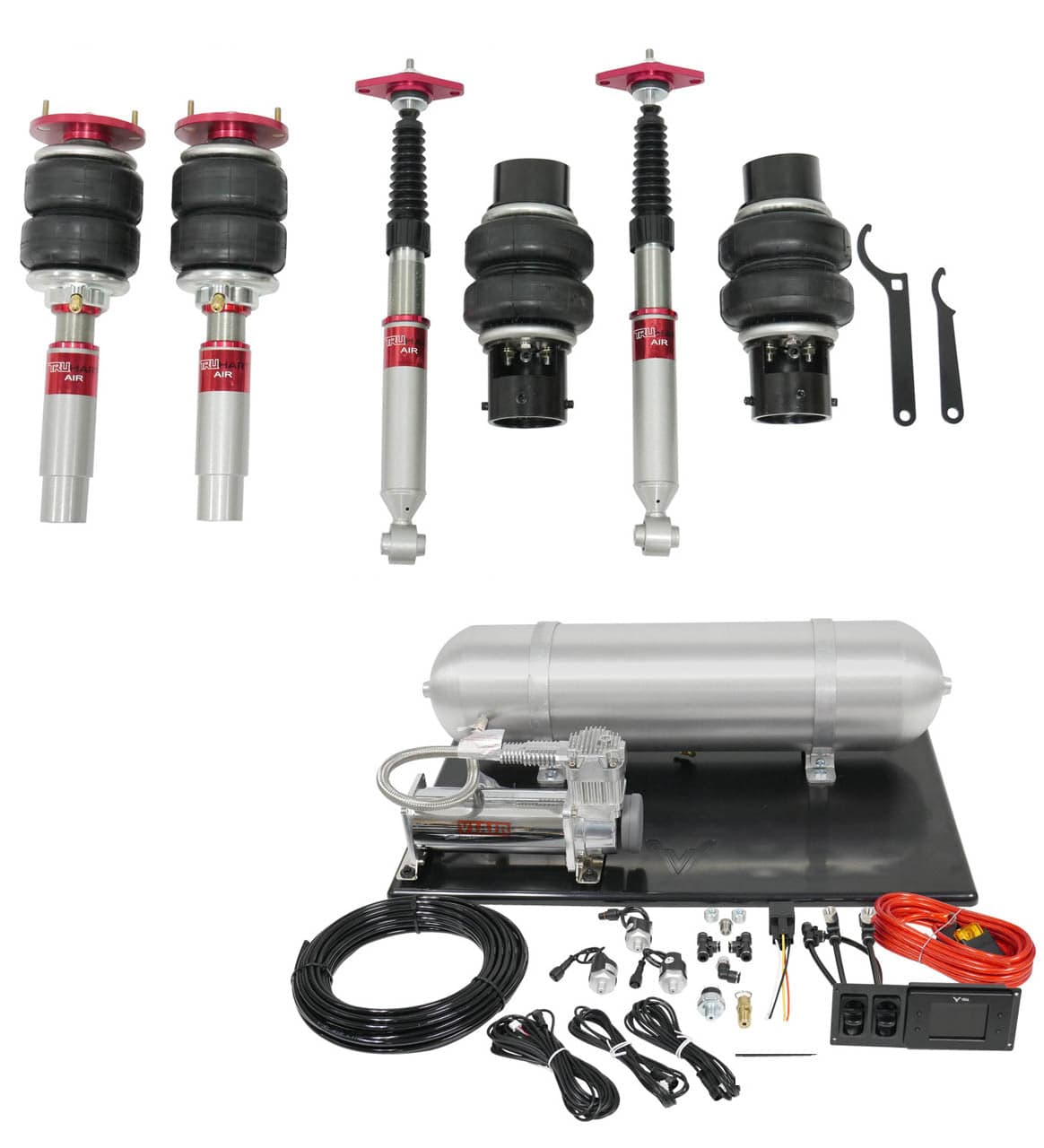 TruHart AirPlus Air Struts w/ VERA Element Management for 2005-2025 Dodge Charger (LX/LD) TH-D1003+TH-MM02