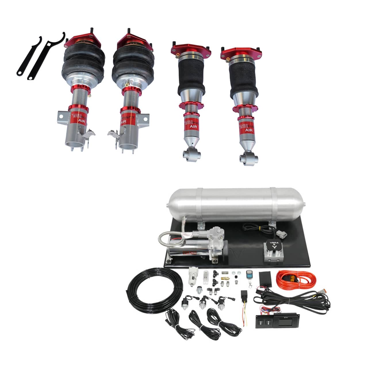 TruHart AirPlus Air Struts w/ VERA Essential Management for 2008-2014 Subaru Impreza (GE) TH-S1004+TH-MM01