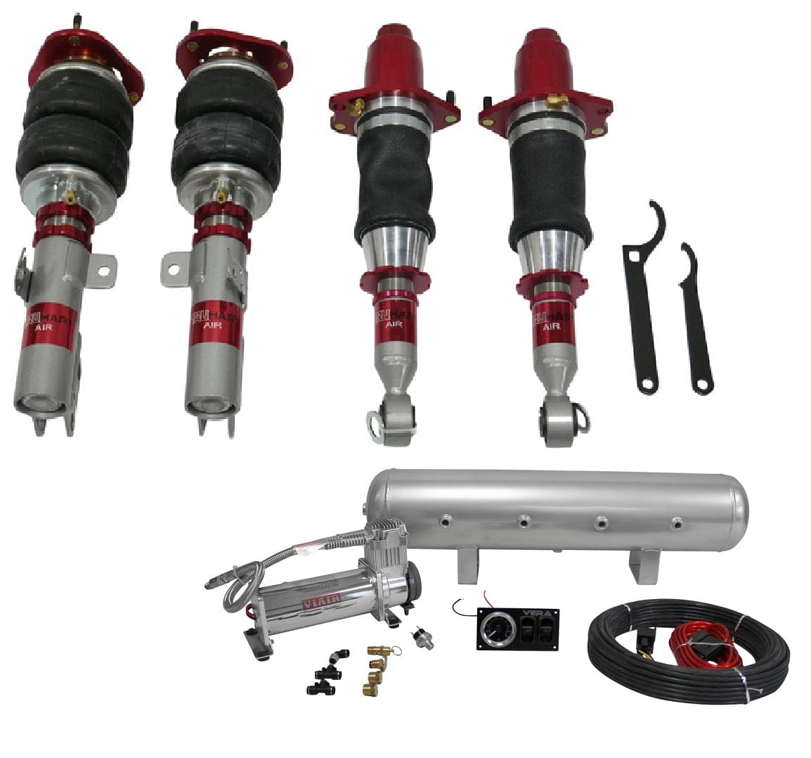 TruHart AirPlus Air Struts w/ VERA Essential Management for 2009-2019 Toyota Corolla Sedan (E140/E170) TH-T1003+TH-MM01